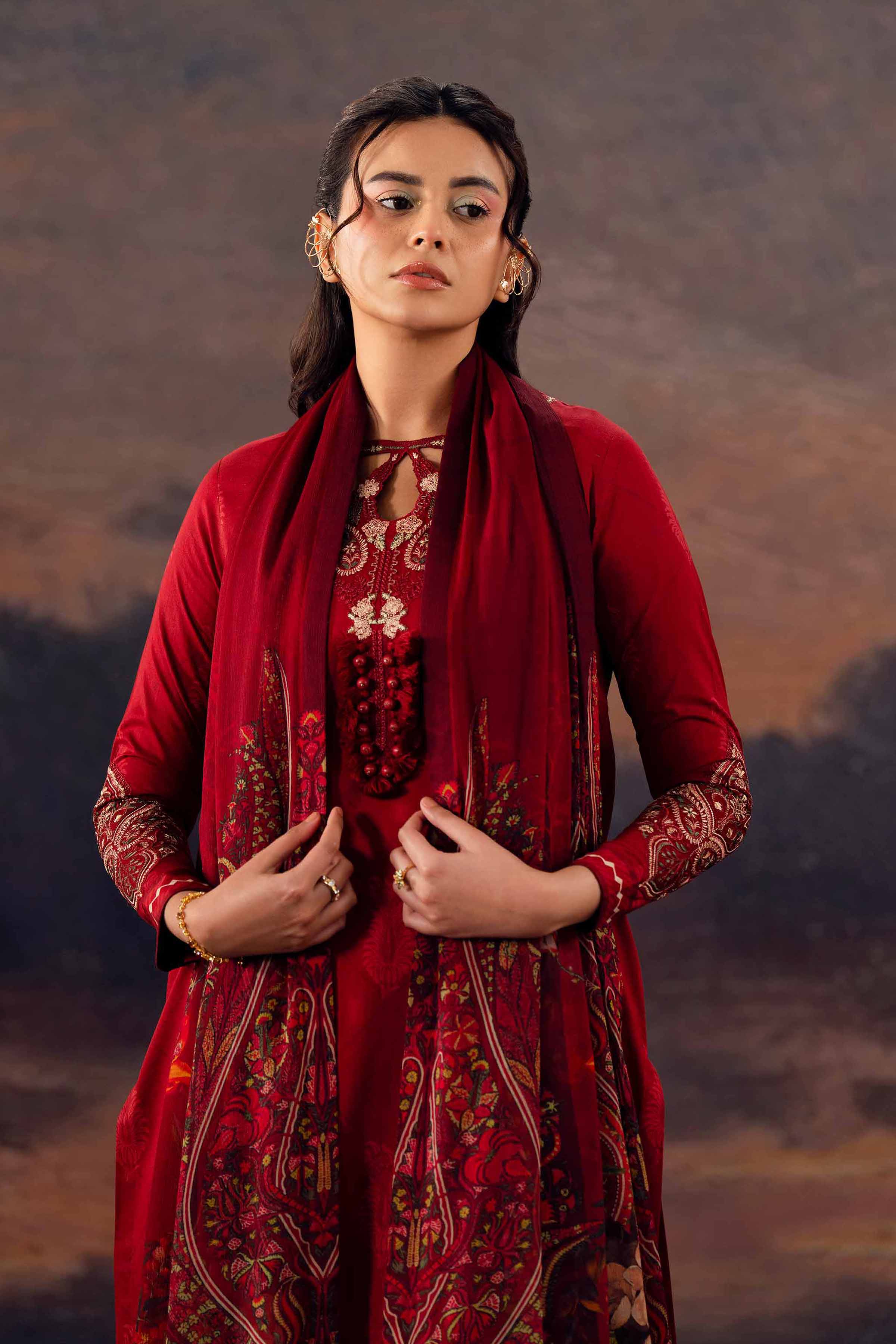 2 Piece - Digital Printed Embroidered Suit - 42601014 - Image 2