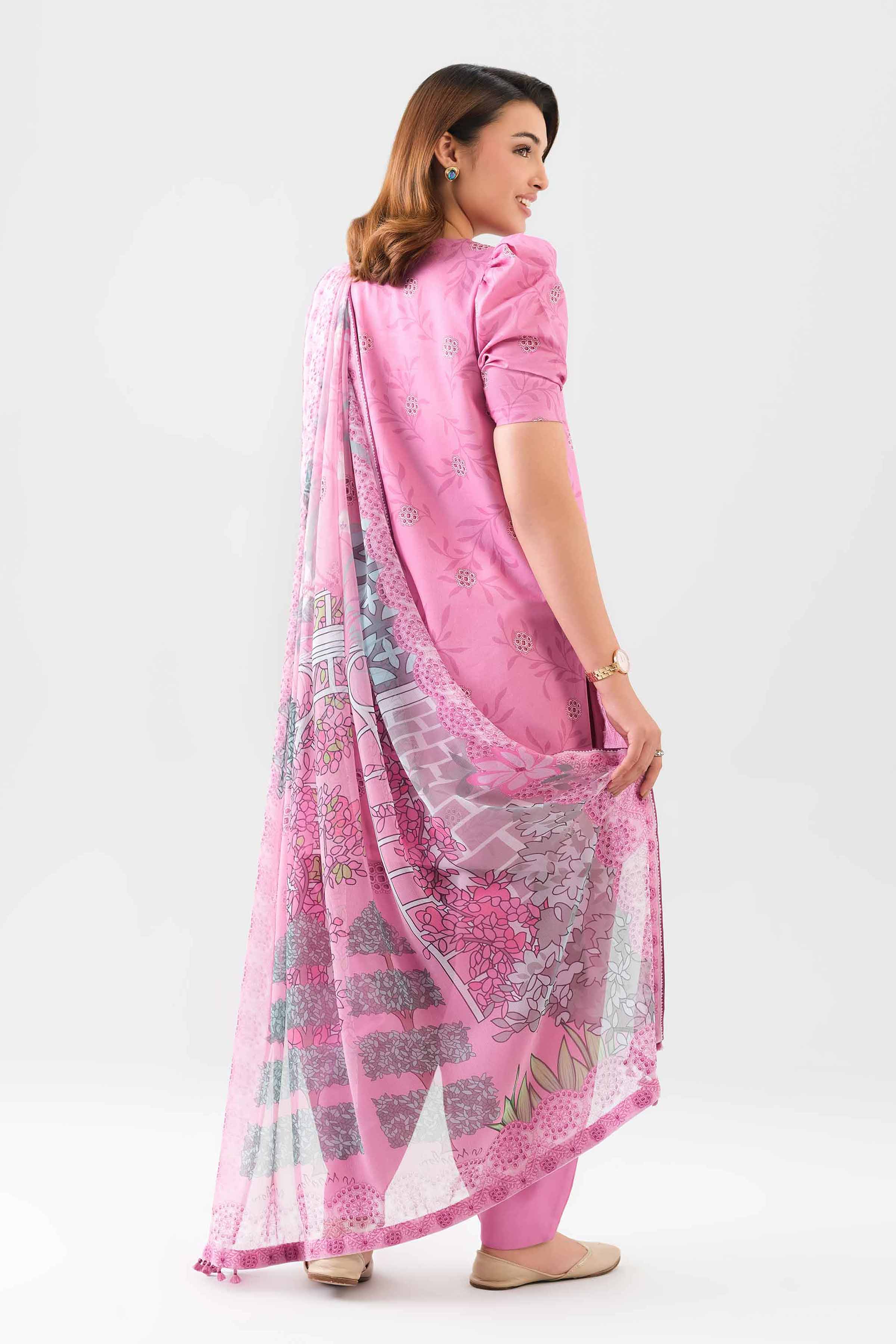 2 Piece - Digital Printed Embroidered Suit - 42601015 - Image 4