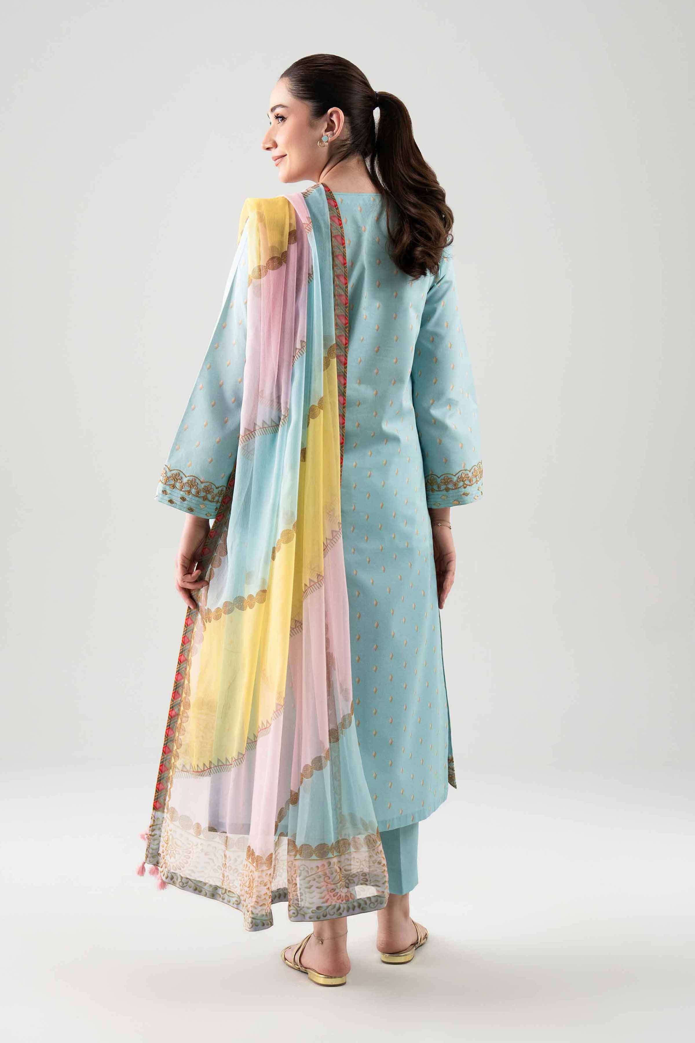 2 Piece - Digital Printed Embroidered Suit - 42601016 - Image 3