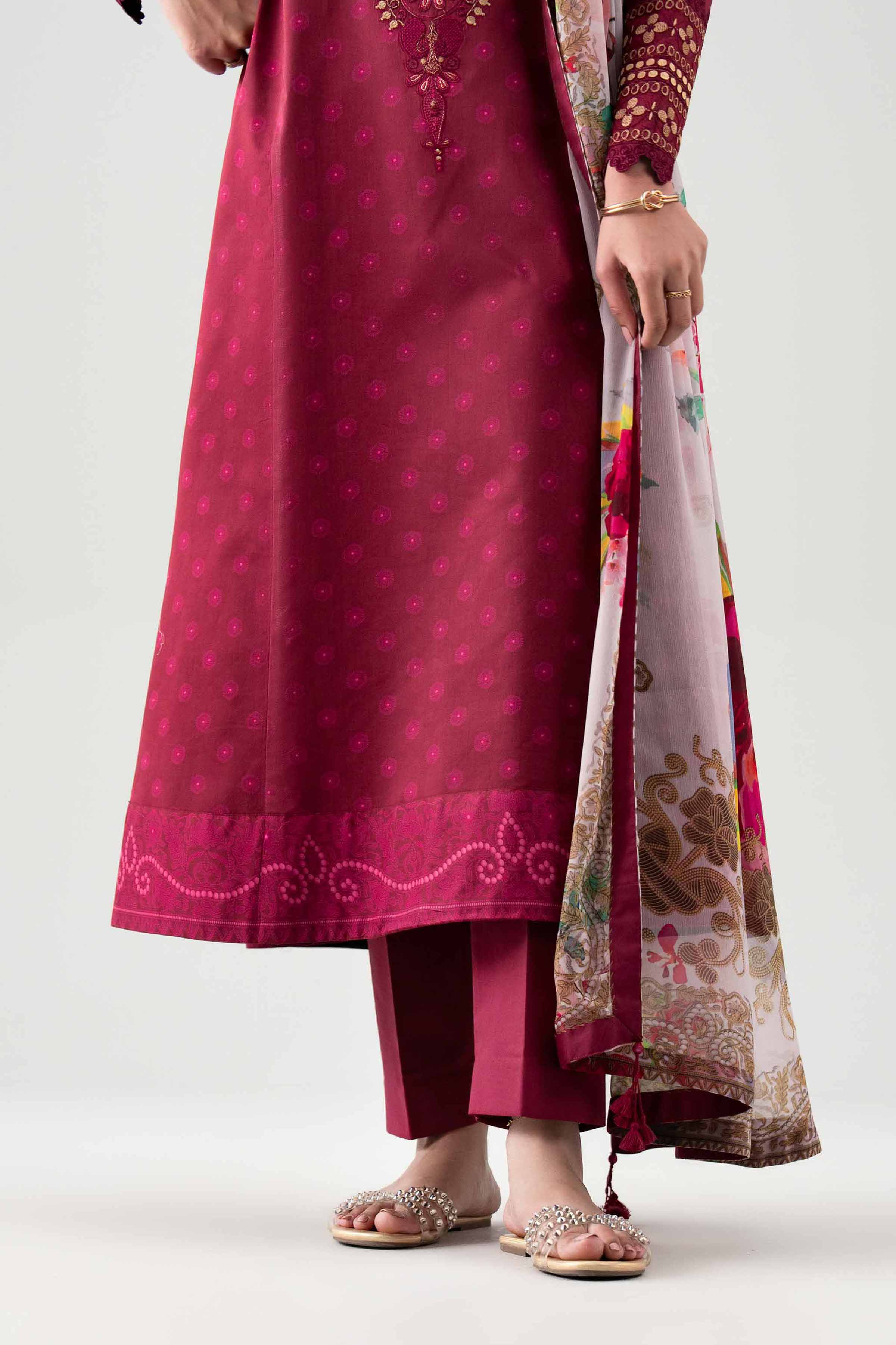 2 Piece - Digital Printed Embroidered Suit - 42601017 - Image 4