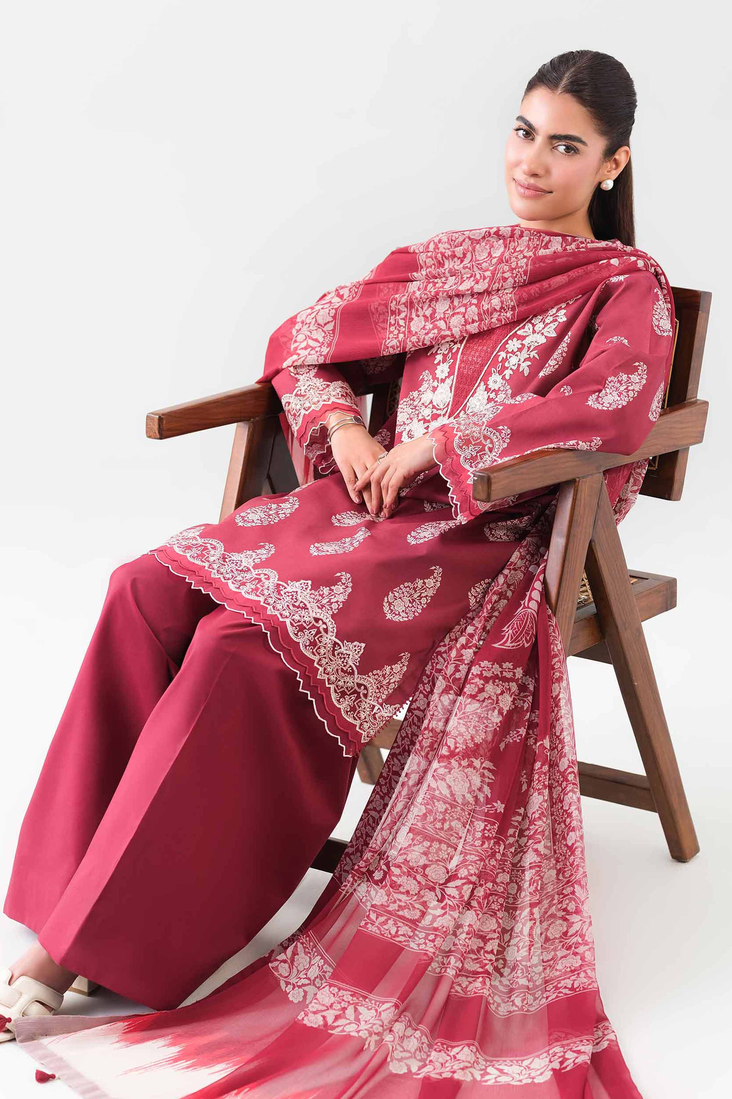 2 Piece - Digital Printed Embroidered Suit - 42601019 - Image 4
