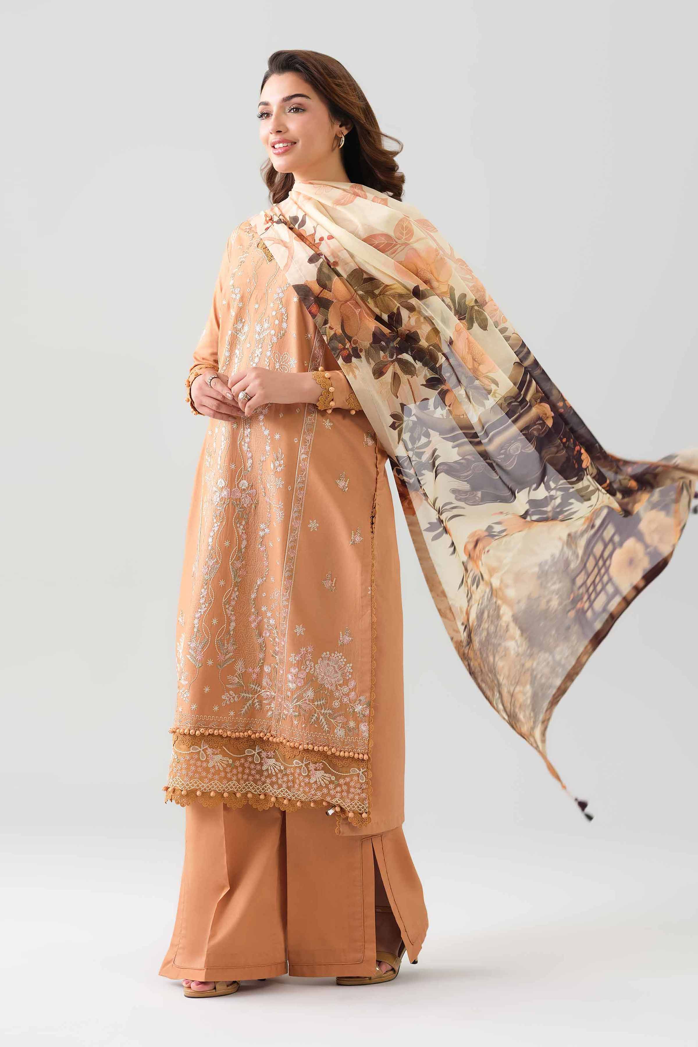 3 Piece - Digital Printed Embroidered Suit - 42601076 - Image 3