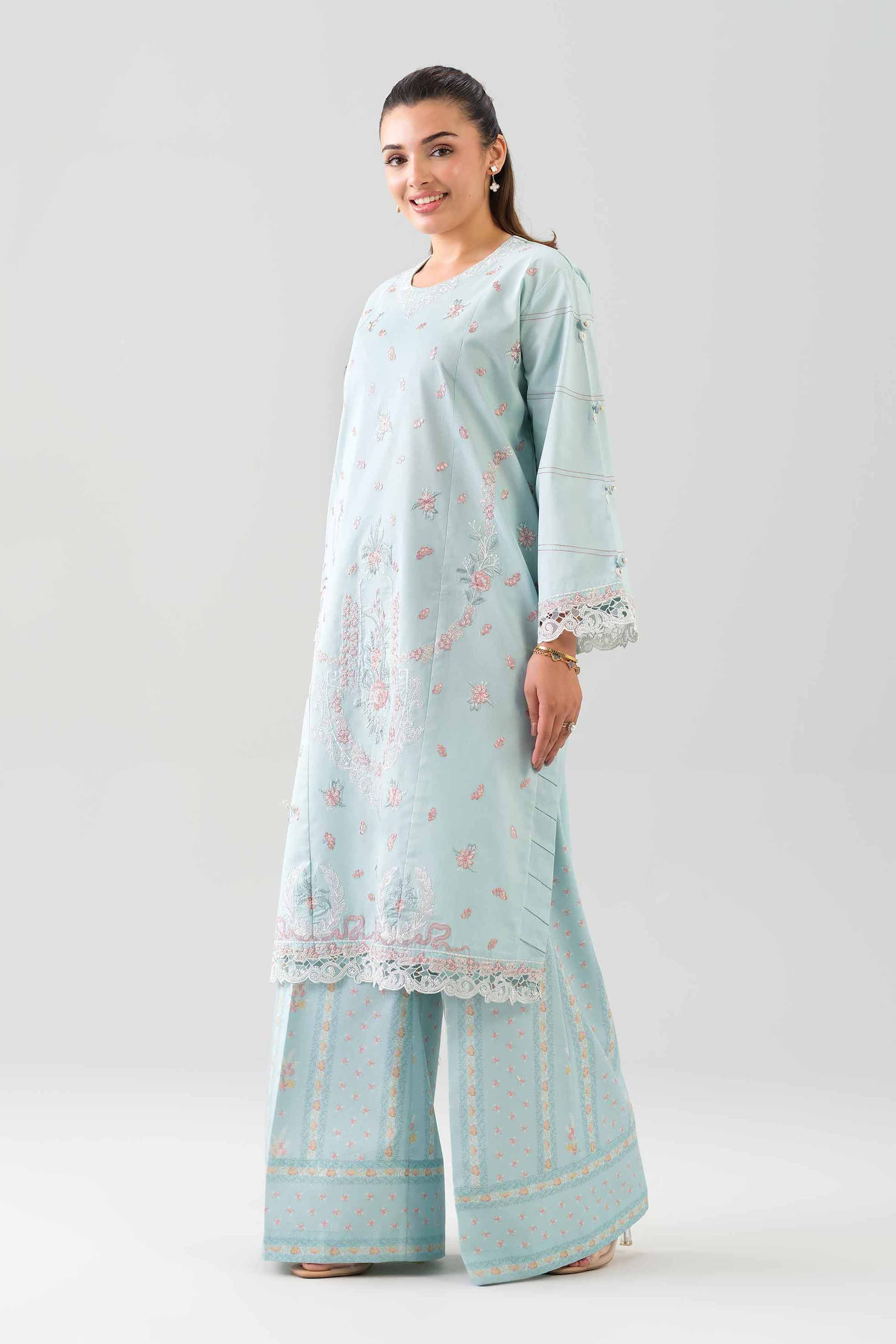 2 Piece - Digital Printed Embroidered Suit - 42601087 - Image 4