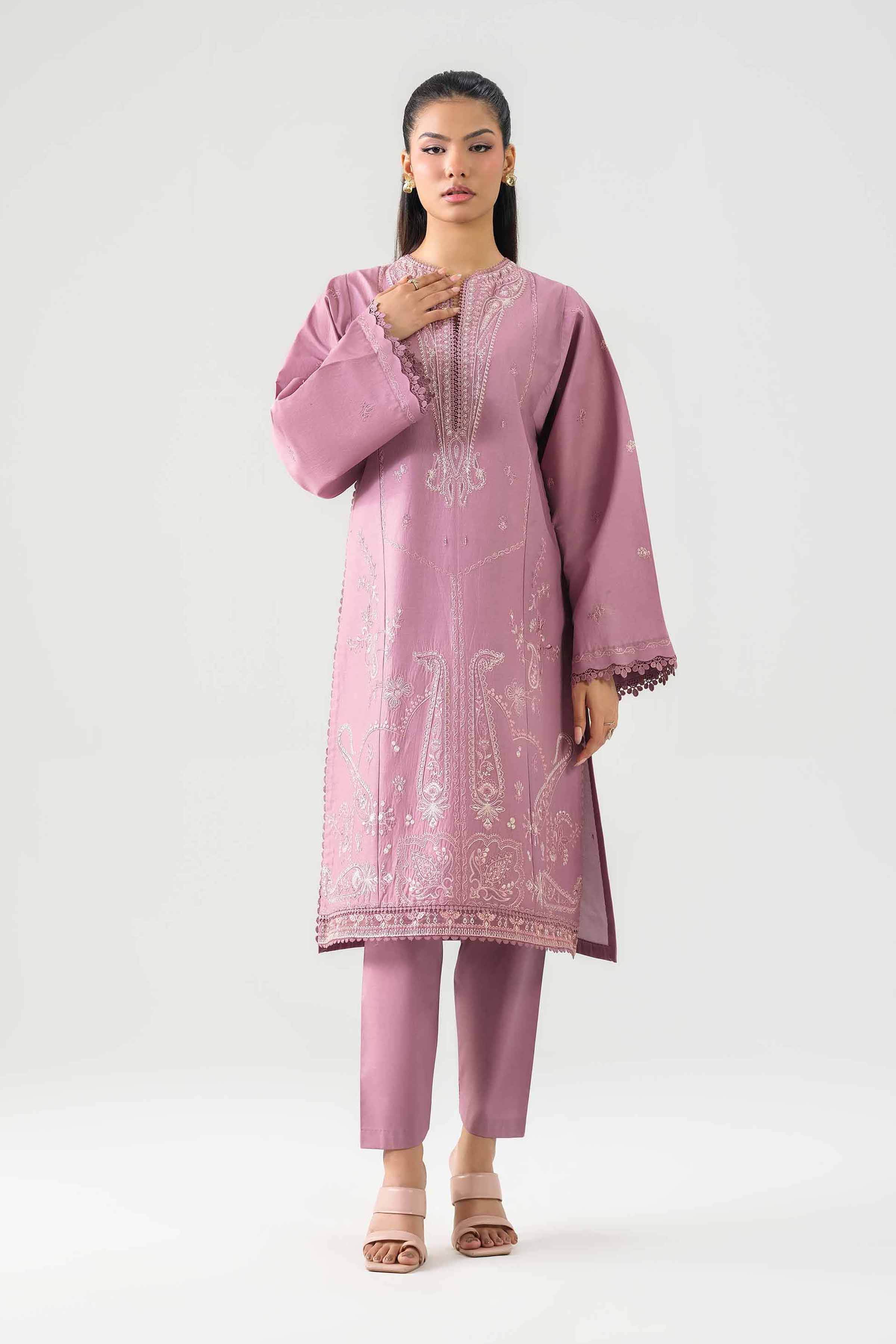 2 Piece - Embroidered Suit - 42601092