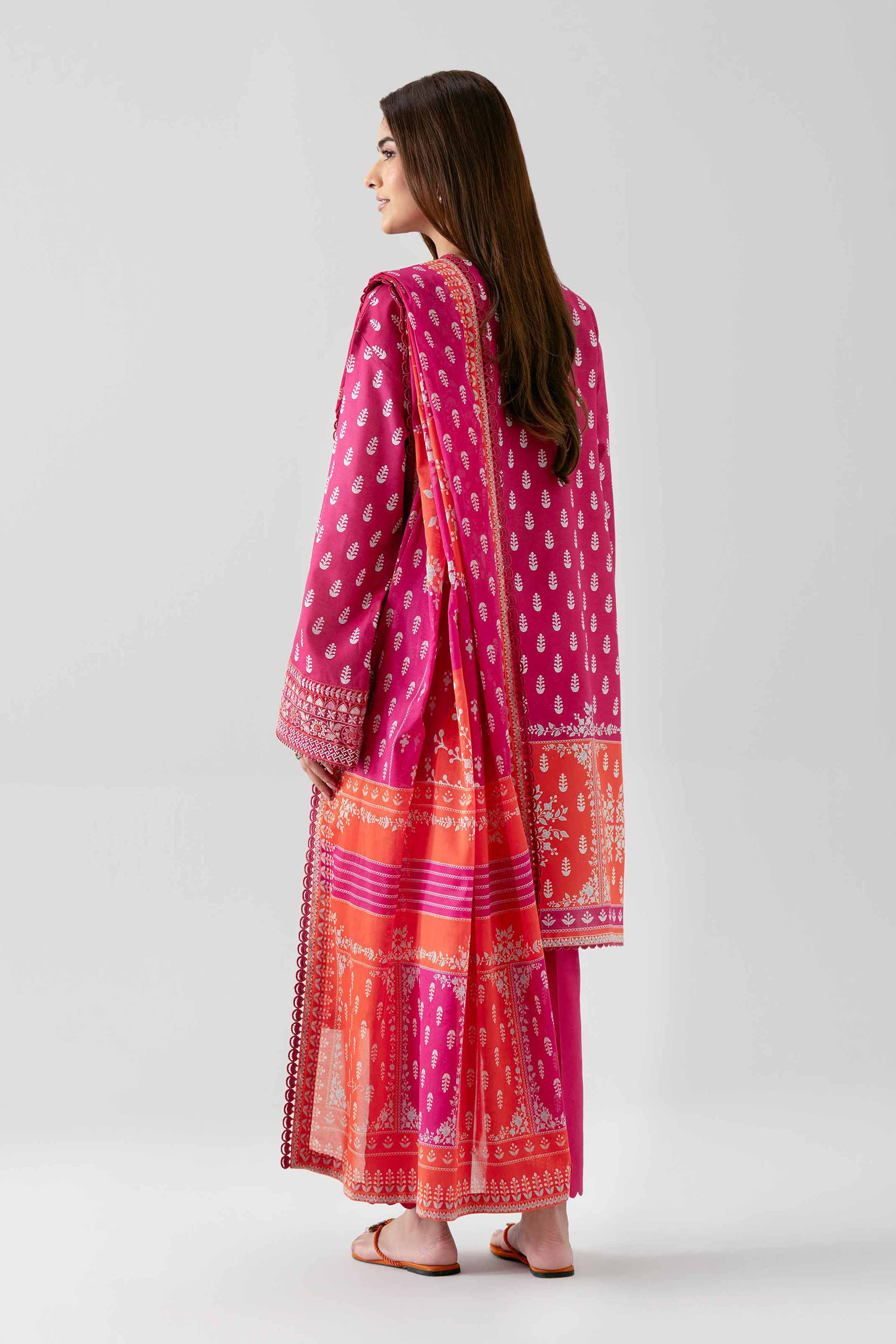 3 Piece - Digital Printed Embroidered Suit - 42601101 - Image 3
