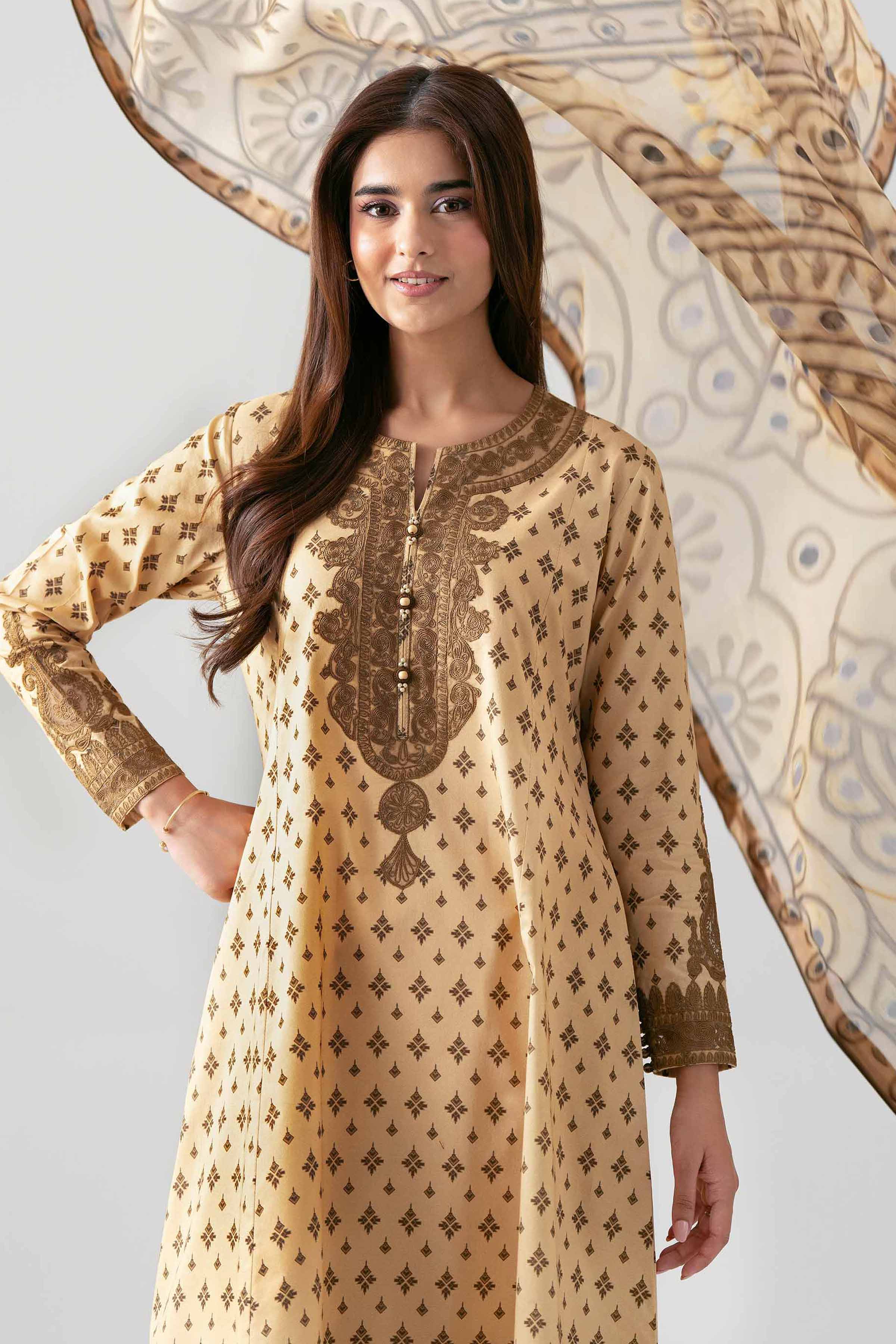 3 Piece - Digital Printed Embroidered Suit - 42601141 - Image 2