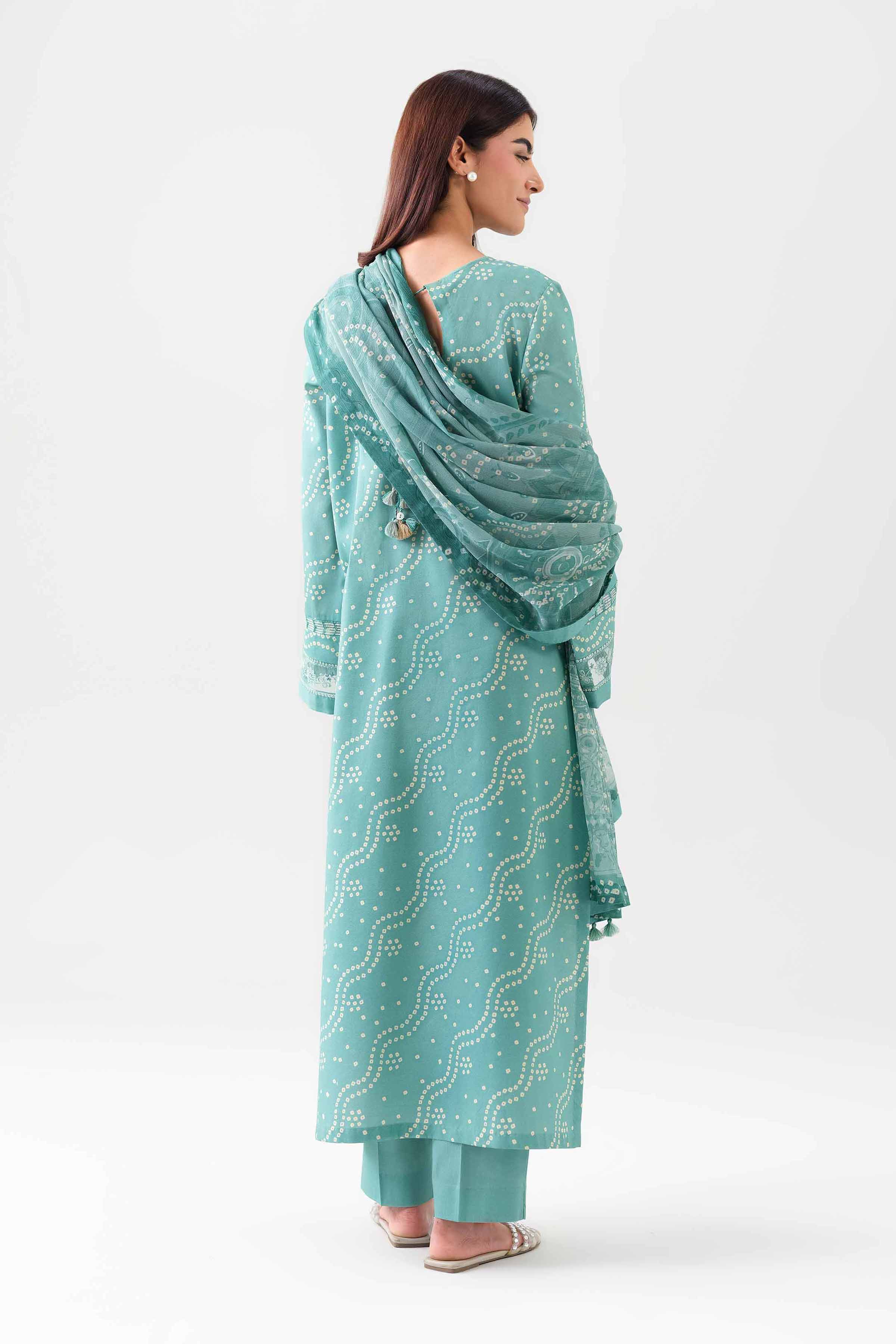 3 Piece - Digital Printed Embroidered Suit - 42601142 - Image 3