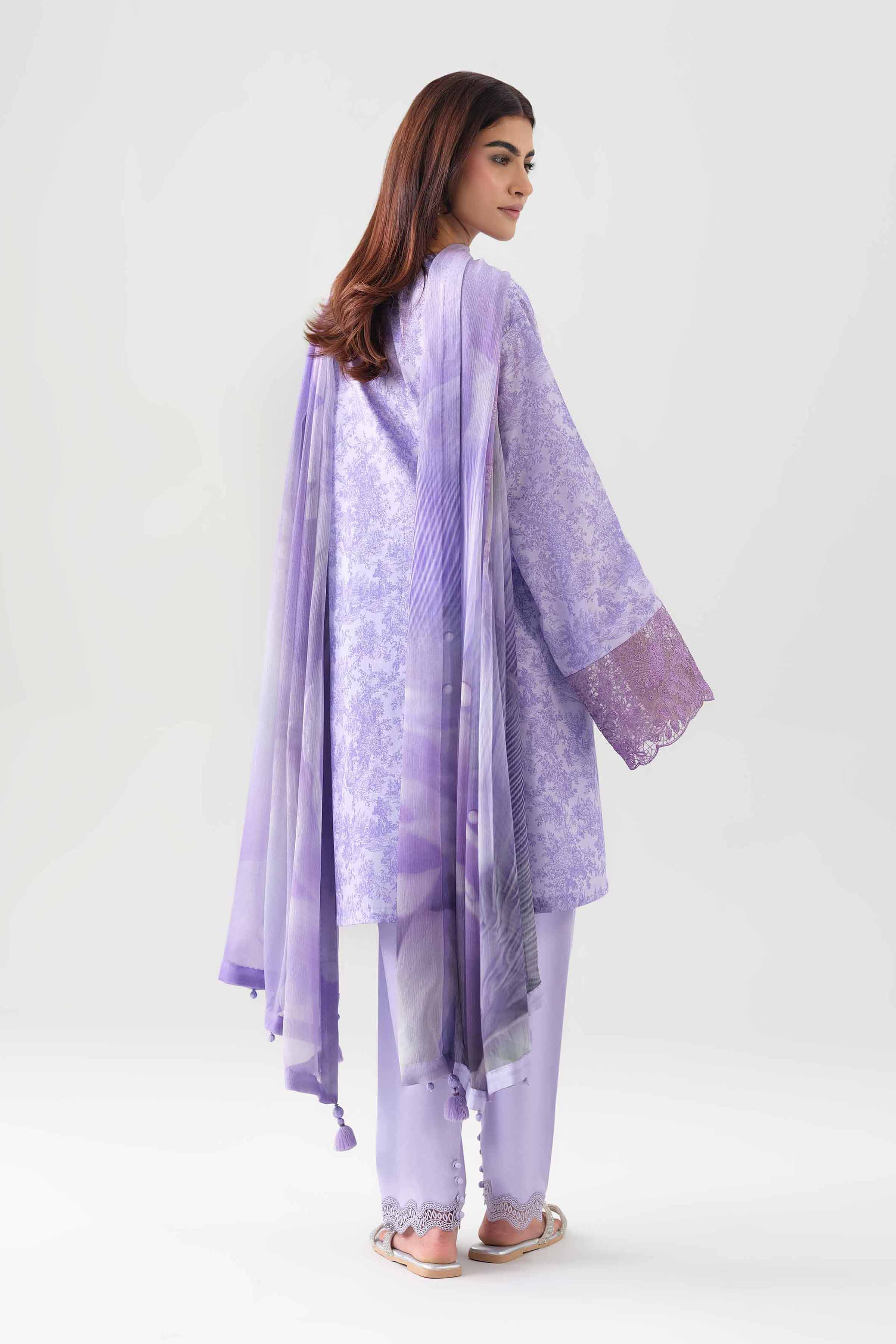 3 Piece - Digital Printed Embroidered Suit - 42601149 - Image 3