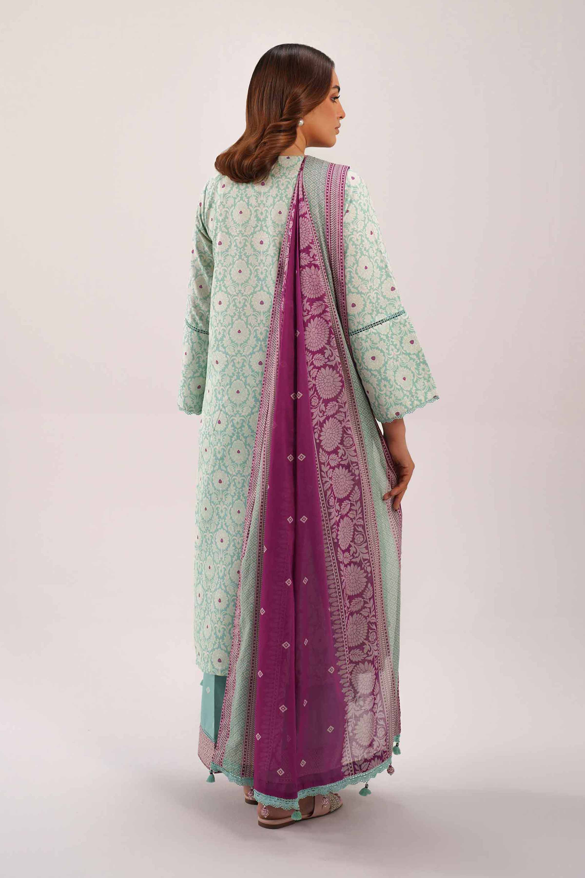 3 Piece - Printed Embroidered Suit - 42601162 - Image 3