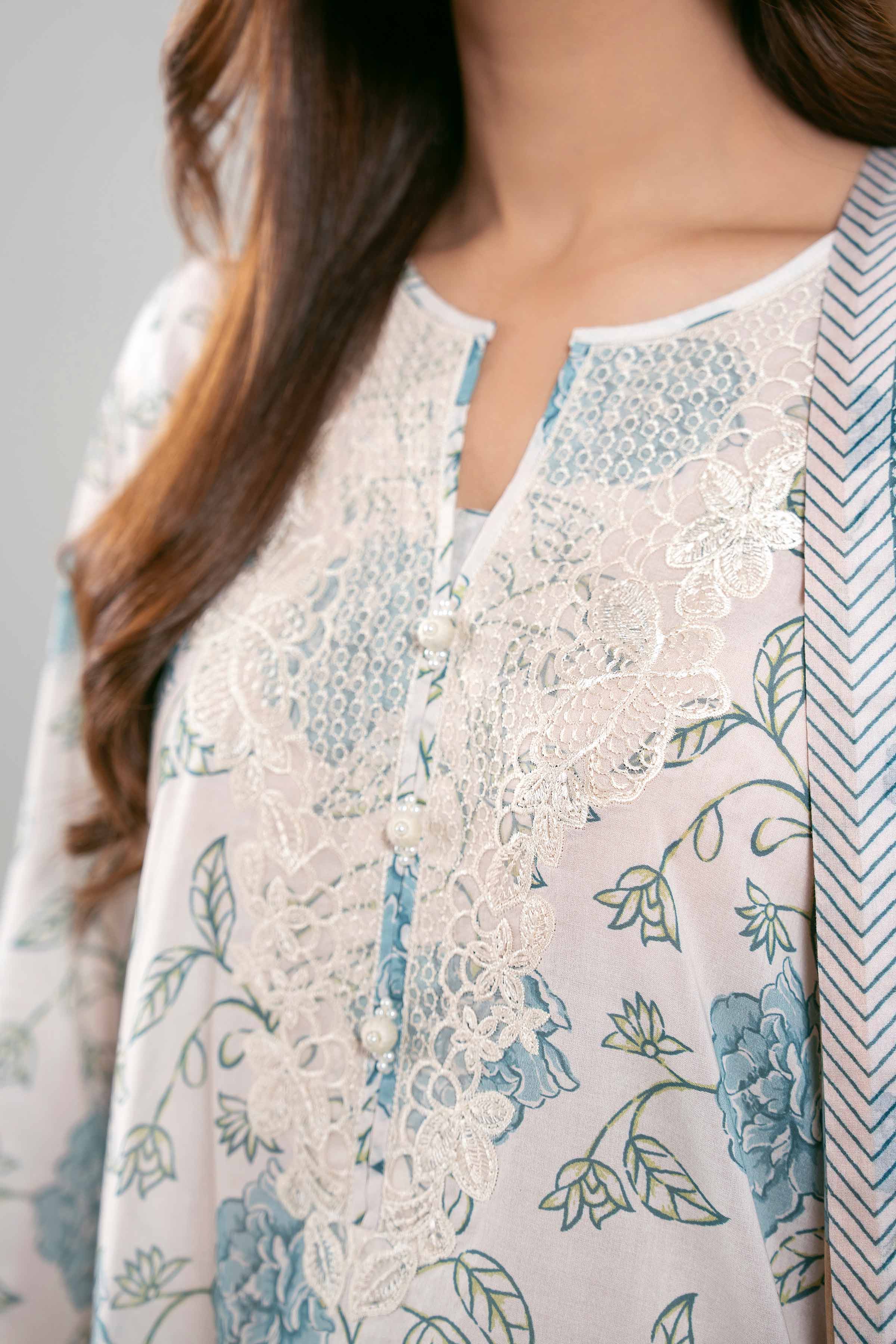 3 Piece - Printed Embroidered Suit - 42601166 - Image 4