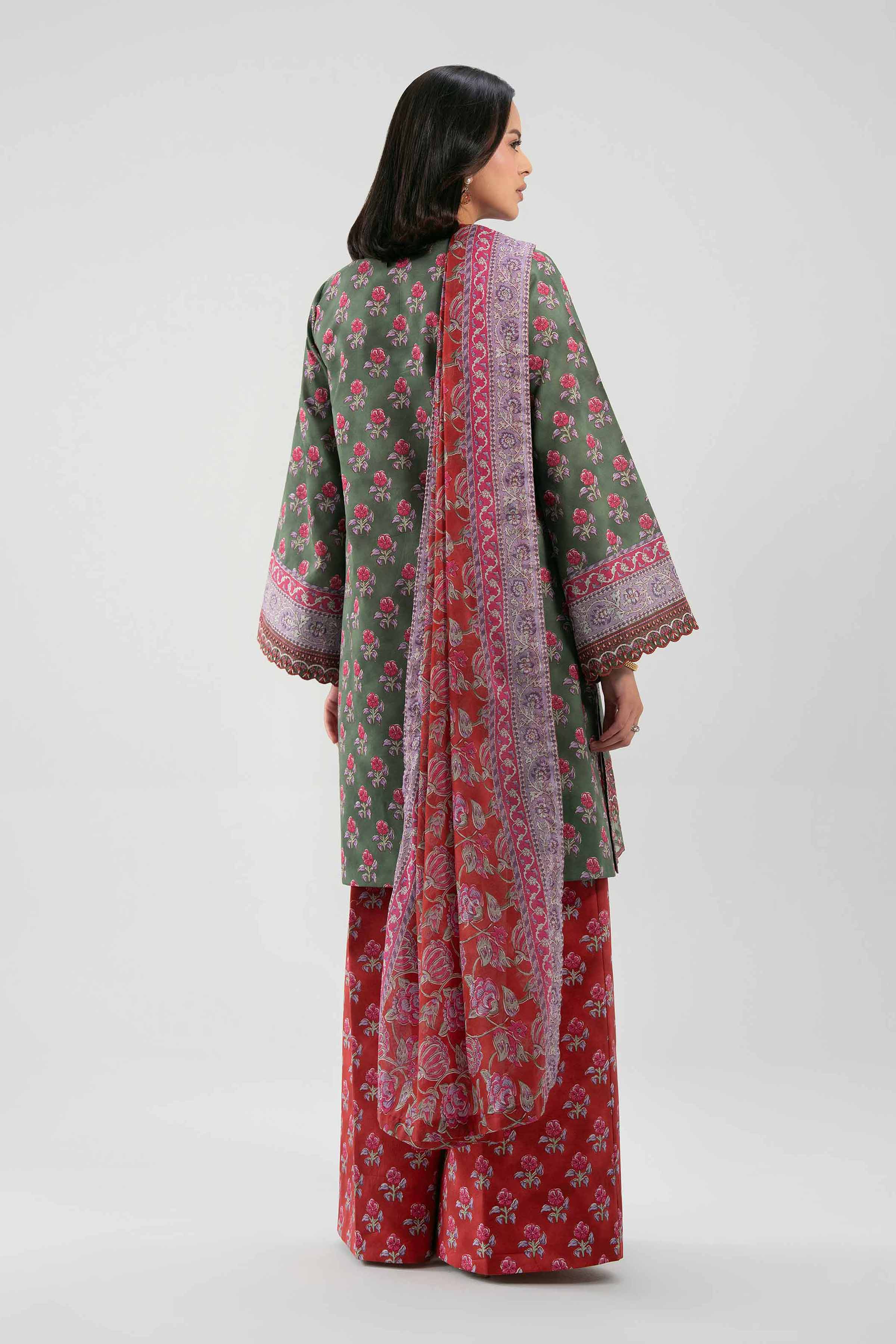 3 Piece - Printed Embroidered Suit - 42601167 - Image 3