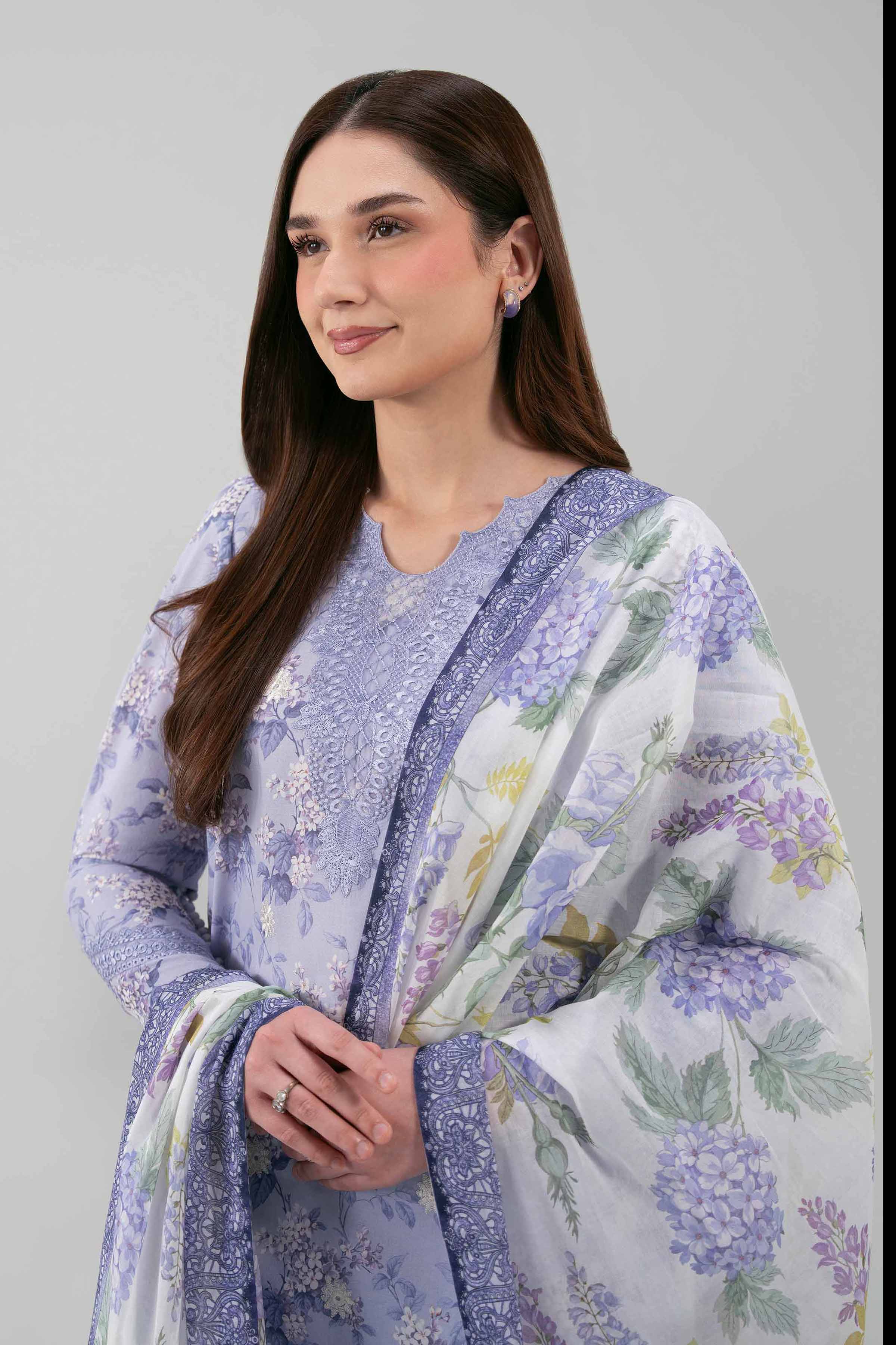3 Piece - Digital Printed Embroidered Suit - 42601191 - Image 4