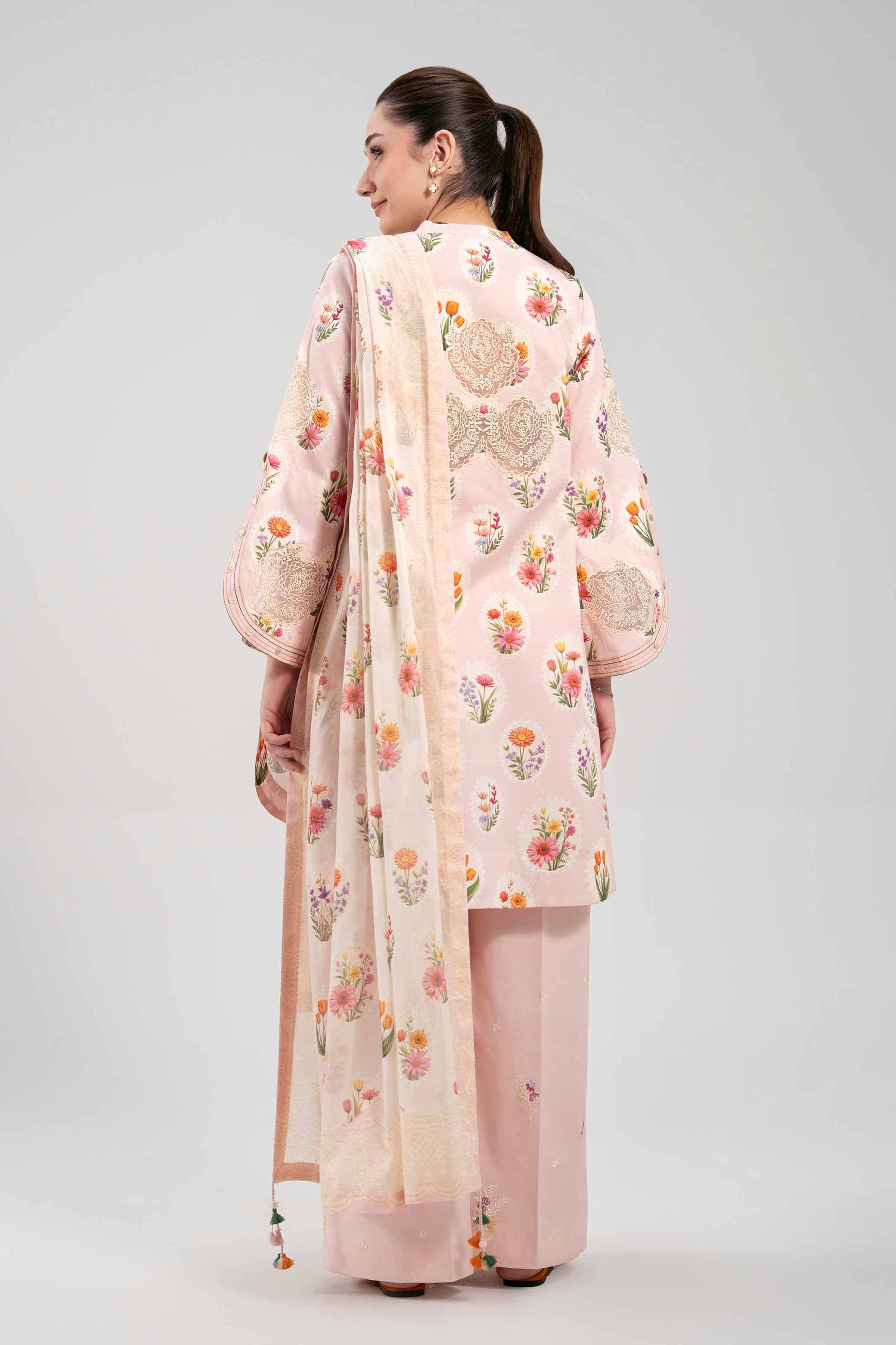3 Piece - Digital Printed Embroidered Suit - 42601196 - Image 3