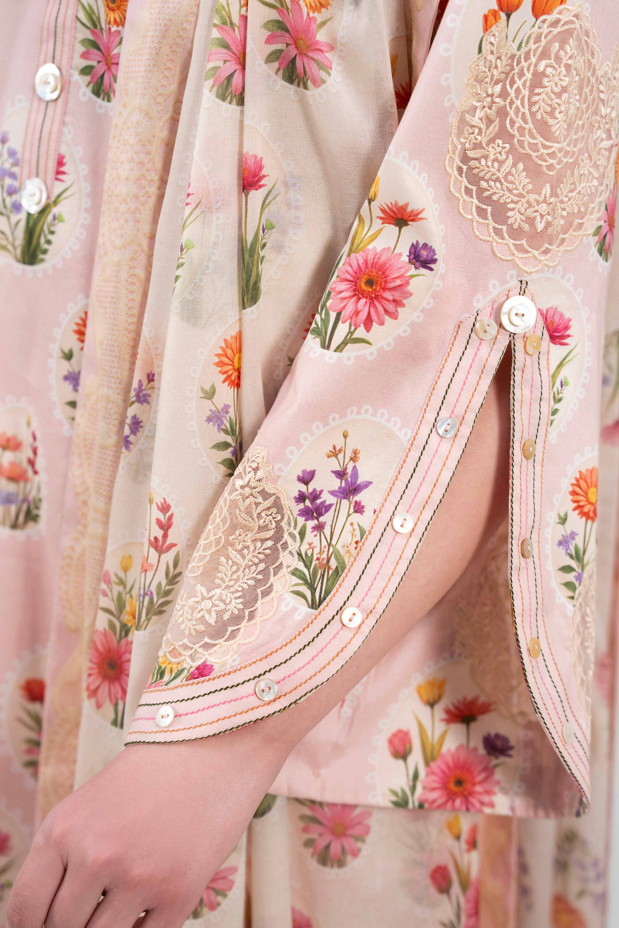 3 Piece - Digital Printed Embroidered Suit - 42601196 - Image 4