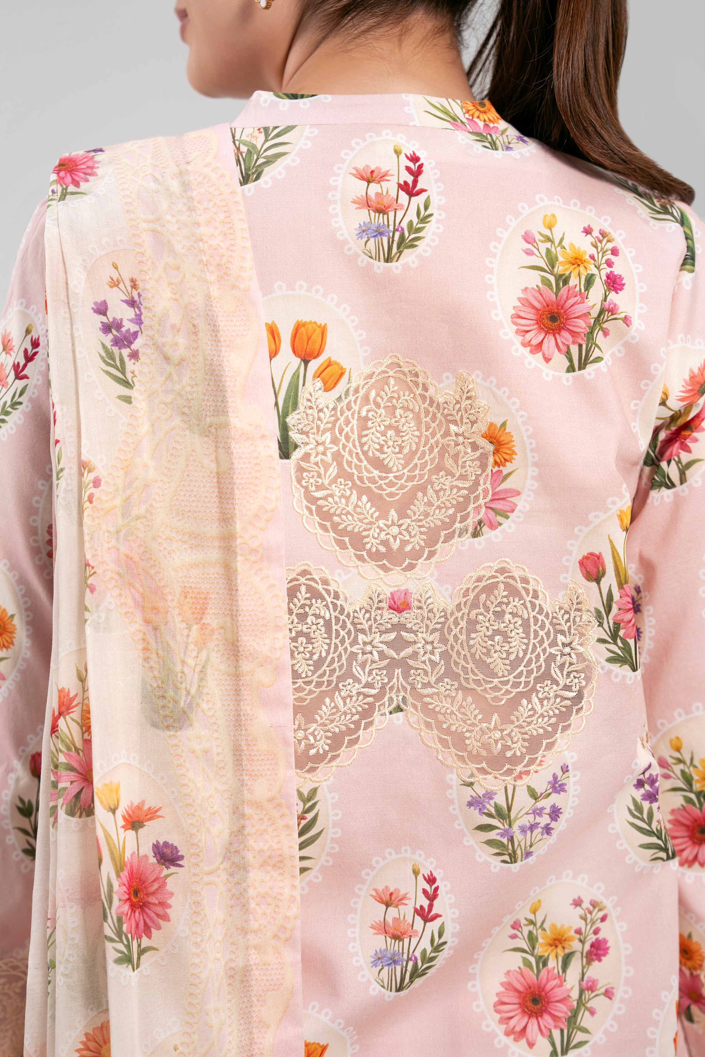 3 Piece - Digital Printed Embroidered Suit - 42601196 - Image 5