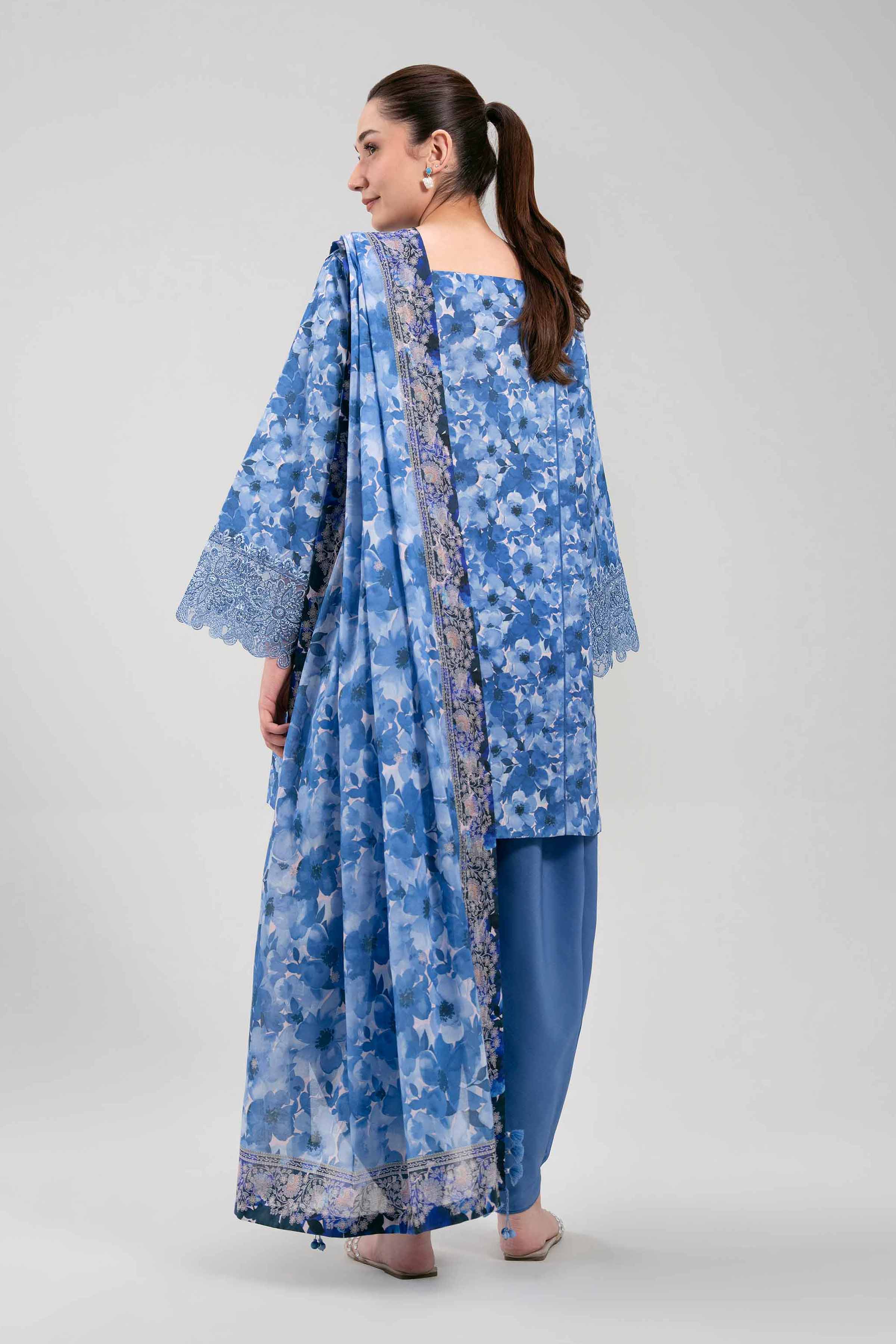 3 Piece - Digital Printed Embroidered Suit - 42601198 - Image 3