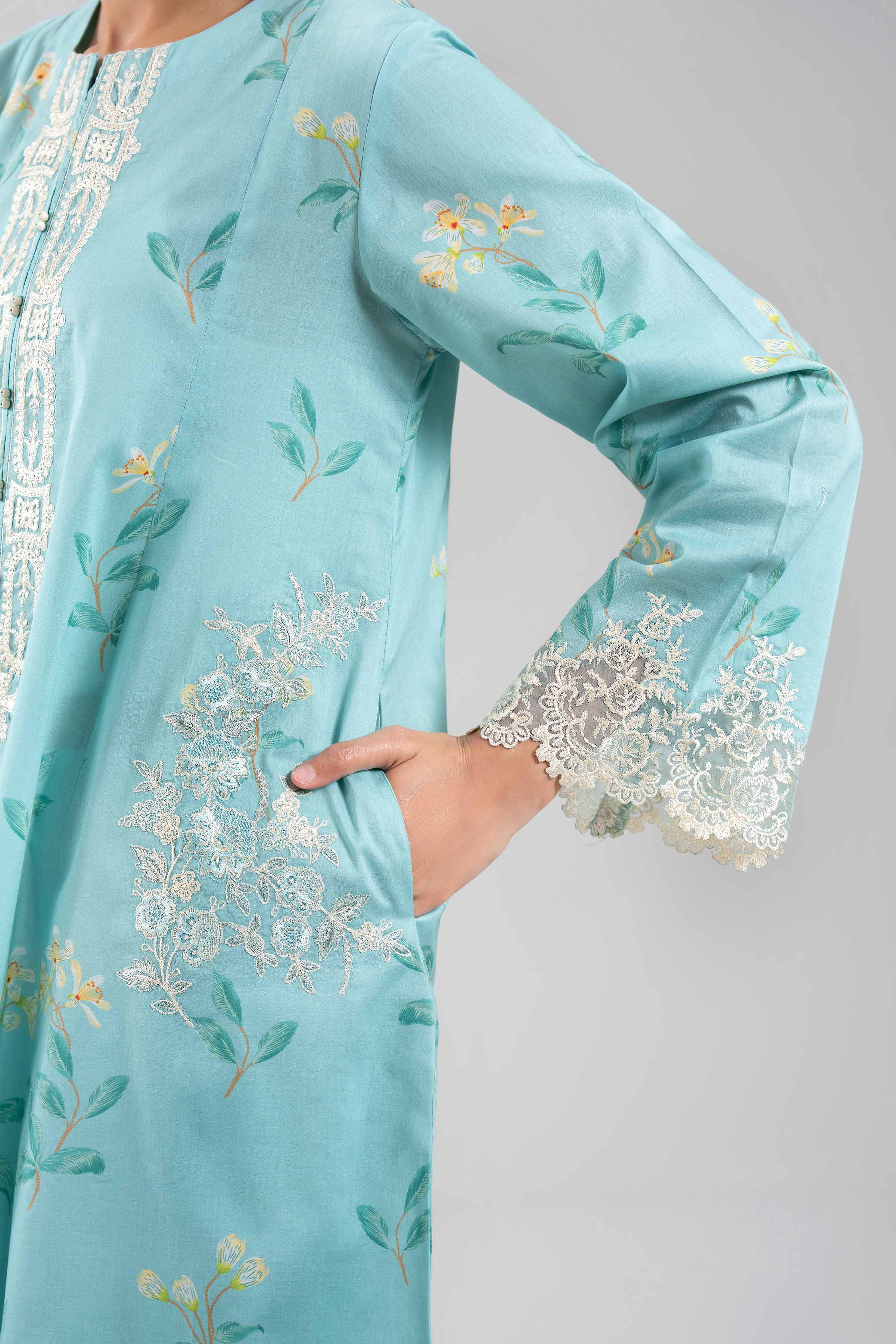 3 Piece - Digital Printed Embroidered Suit - 42601201 - Image 6