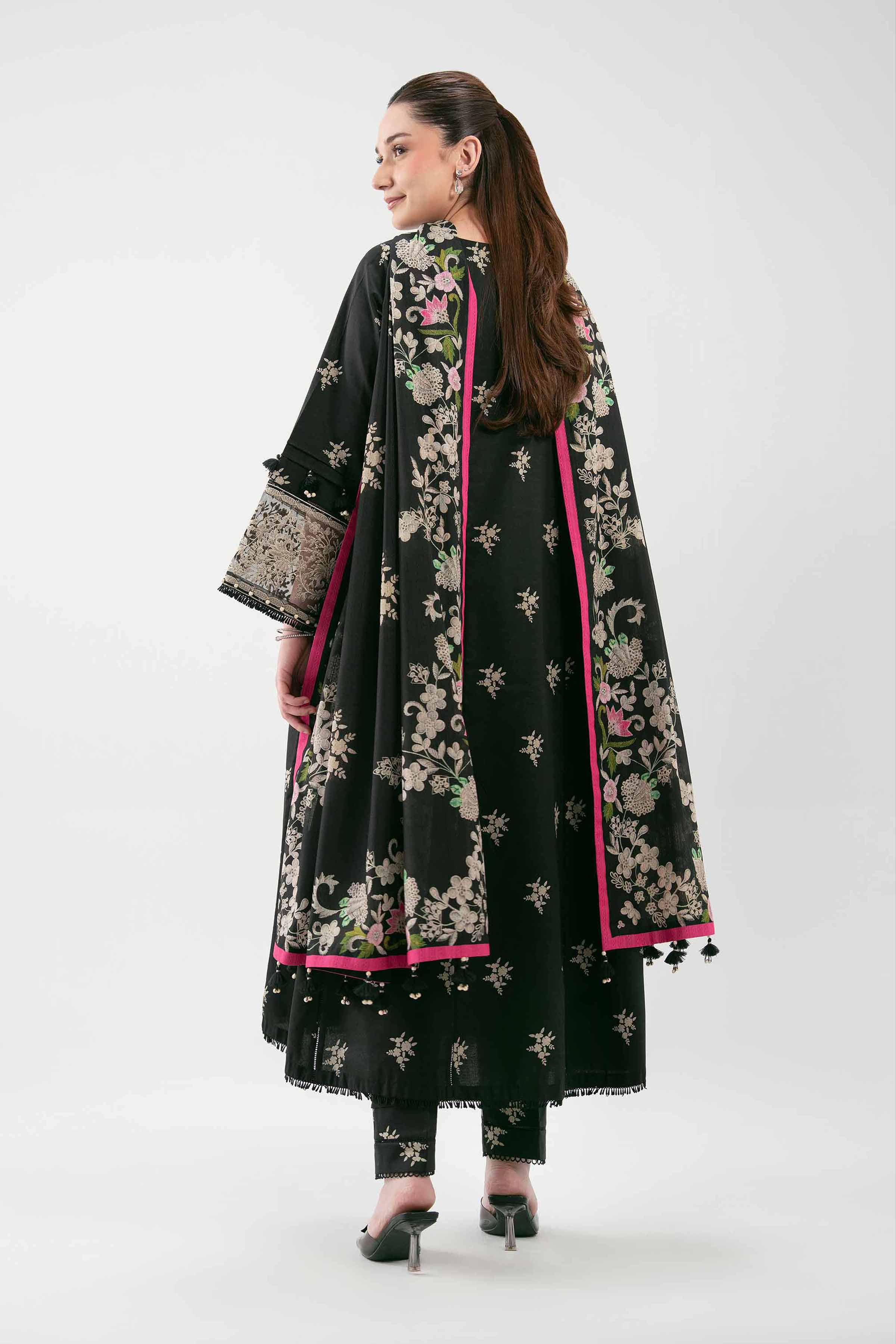3 Piece - Digital Printed Embroidered Suit - 42601210 - Image 3