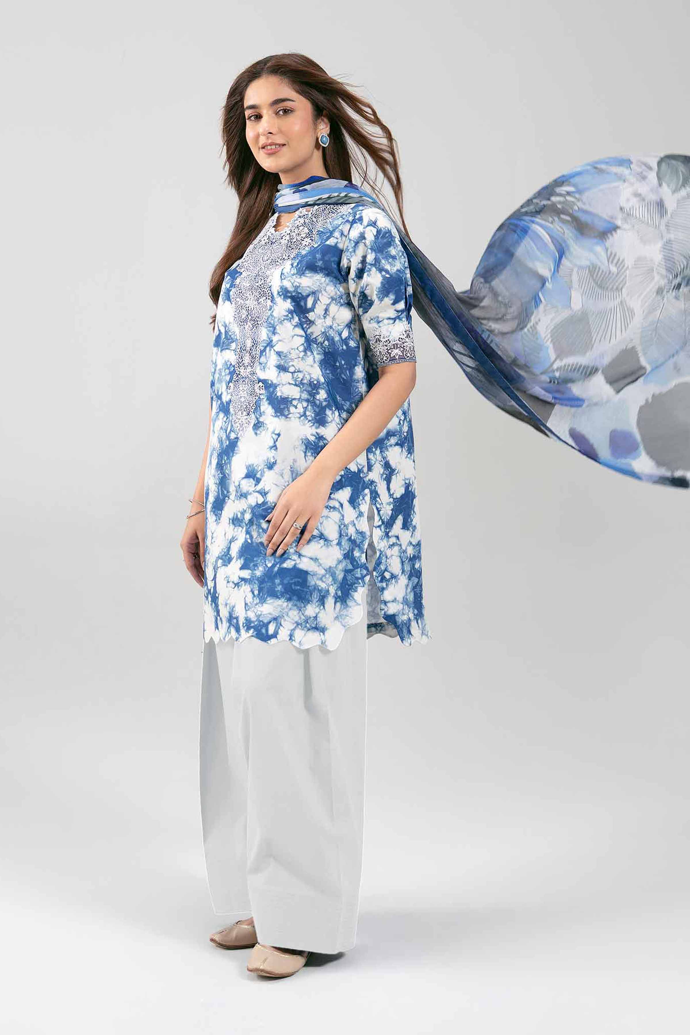 3 Piece - Digital Printed Embroidered Suit - 42601213 - Image 5