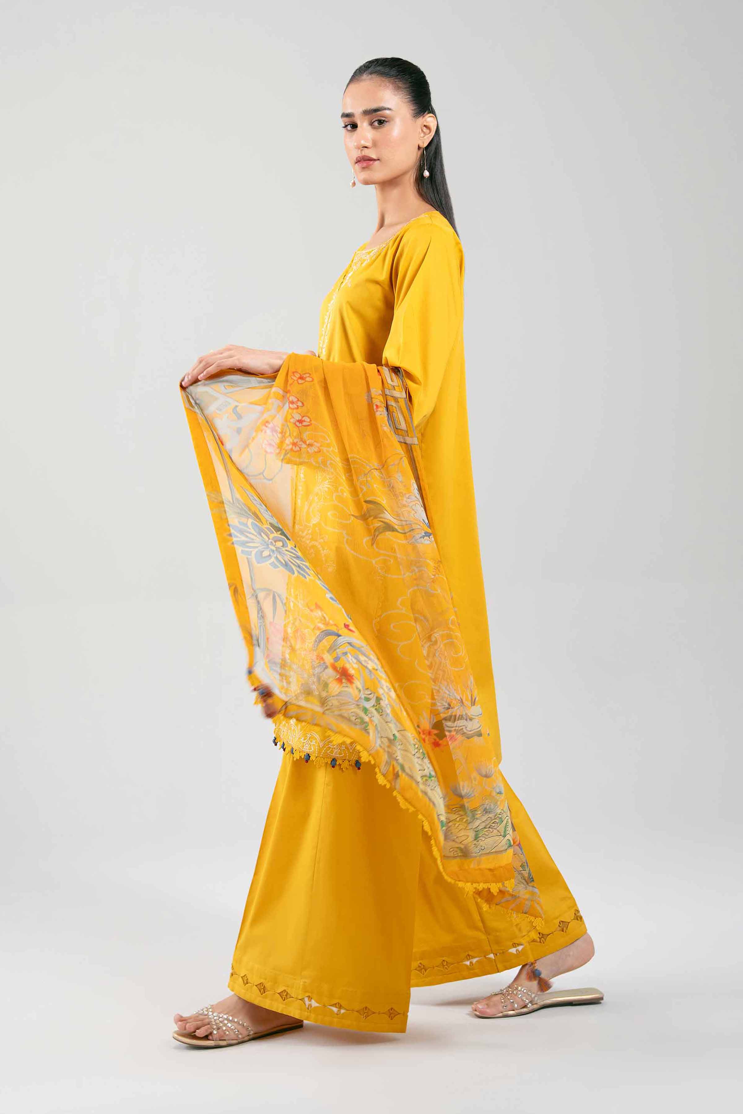 3 Piece - Digital Printed Embroidered Suit - 42601227 - Image 6