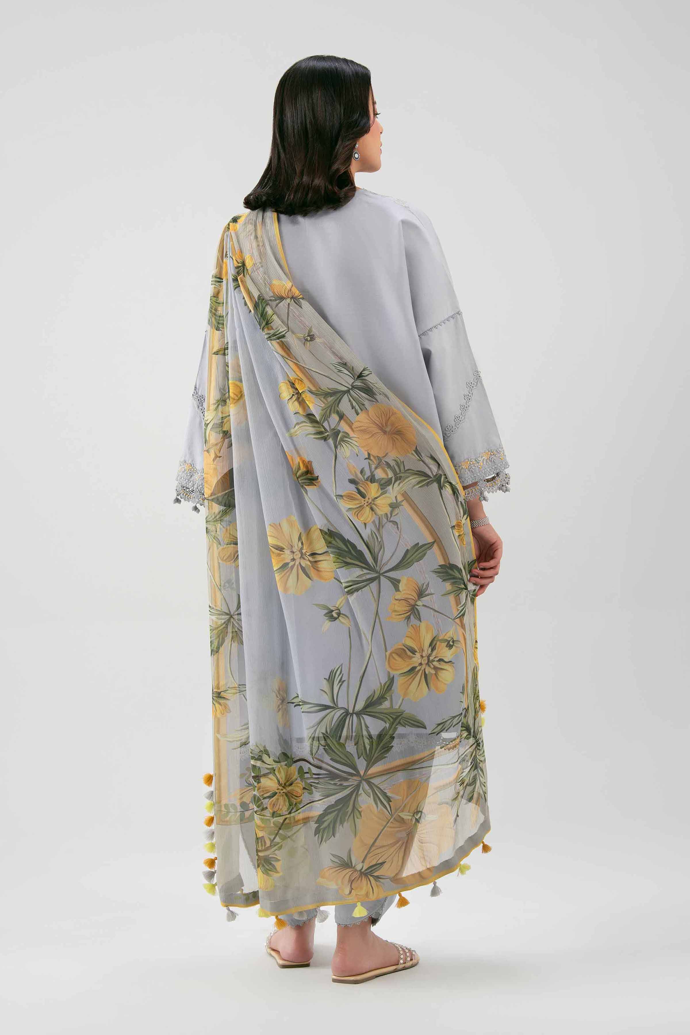3 Piece - Digital Printed Embroidered Suit - 42601228 - Image 3