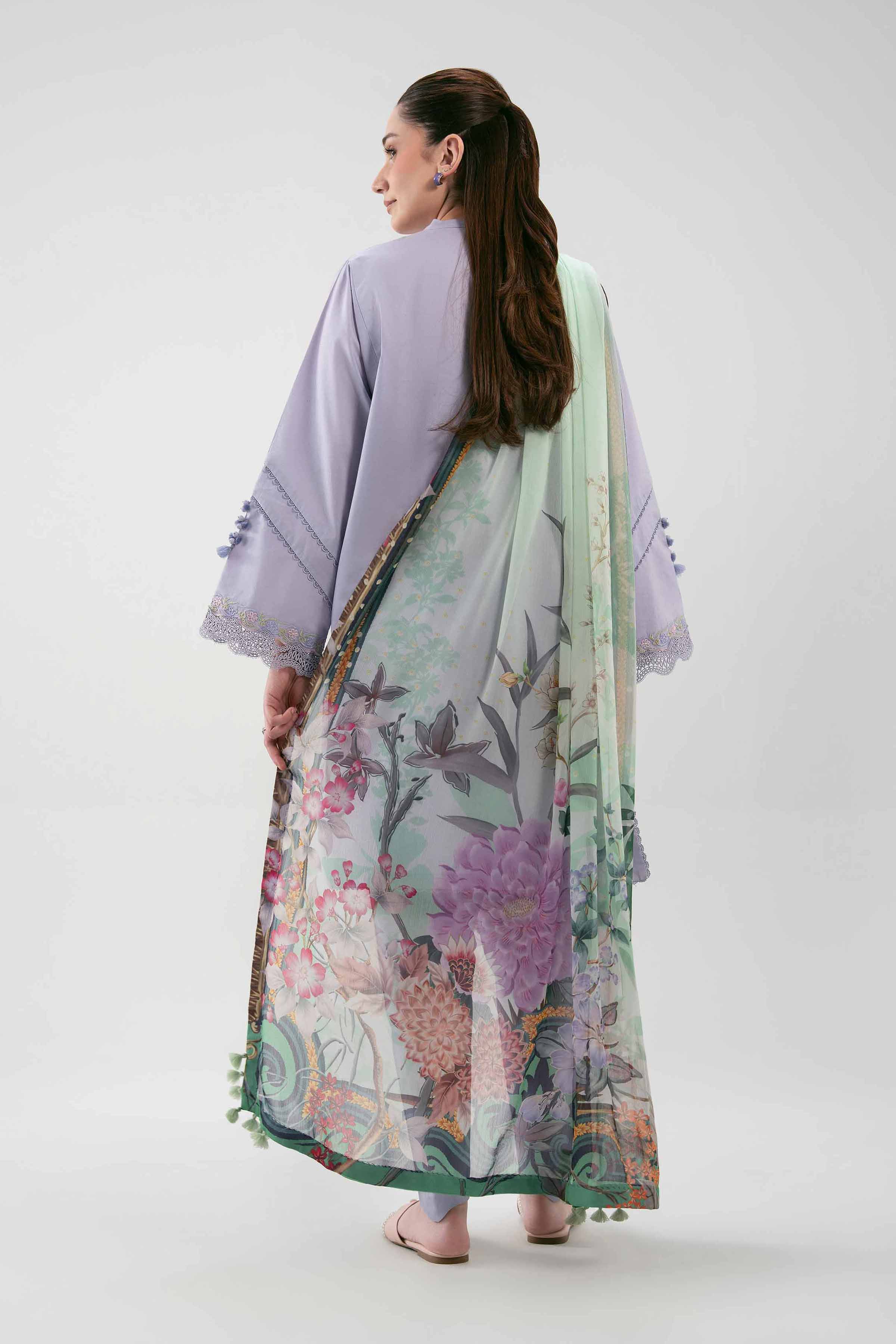 3 Piece - Digital Printed Embroidered Suit - 42601229 - Image 3