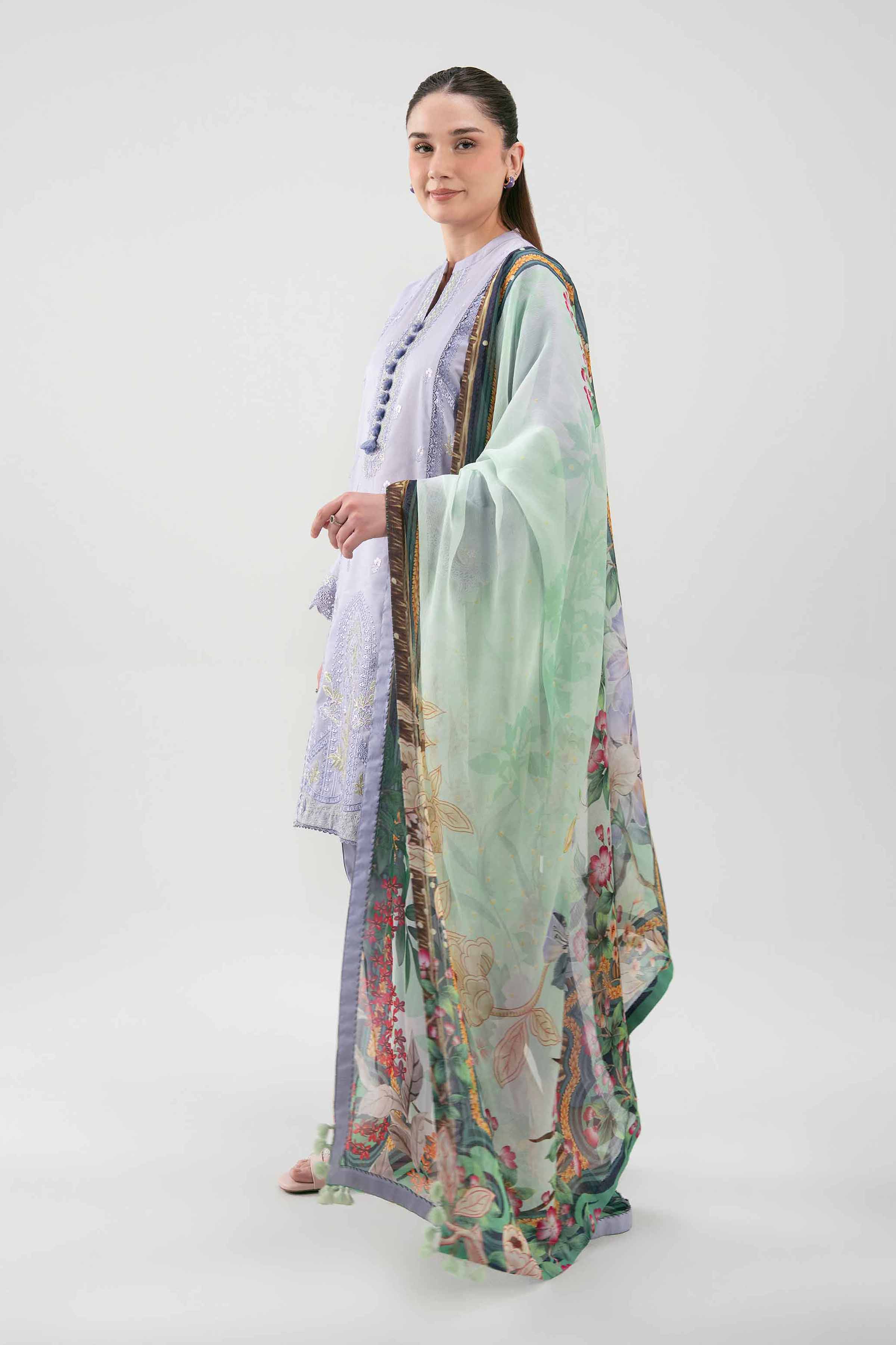 3 Piece - Digital Printed Embroidered Suit - 42601229 - Image 6
