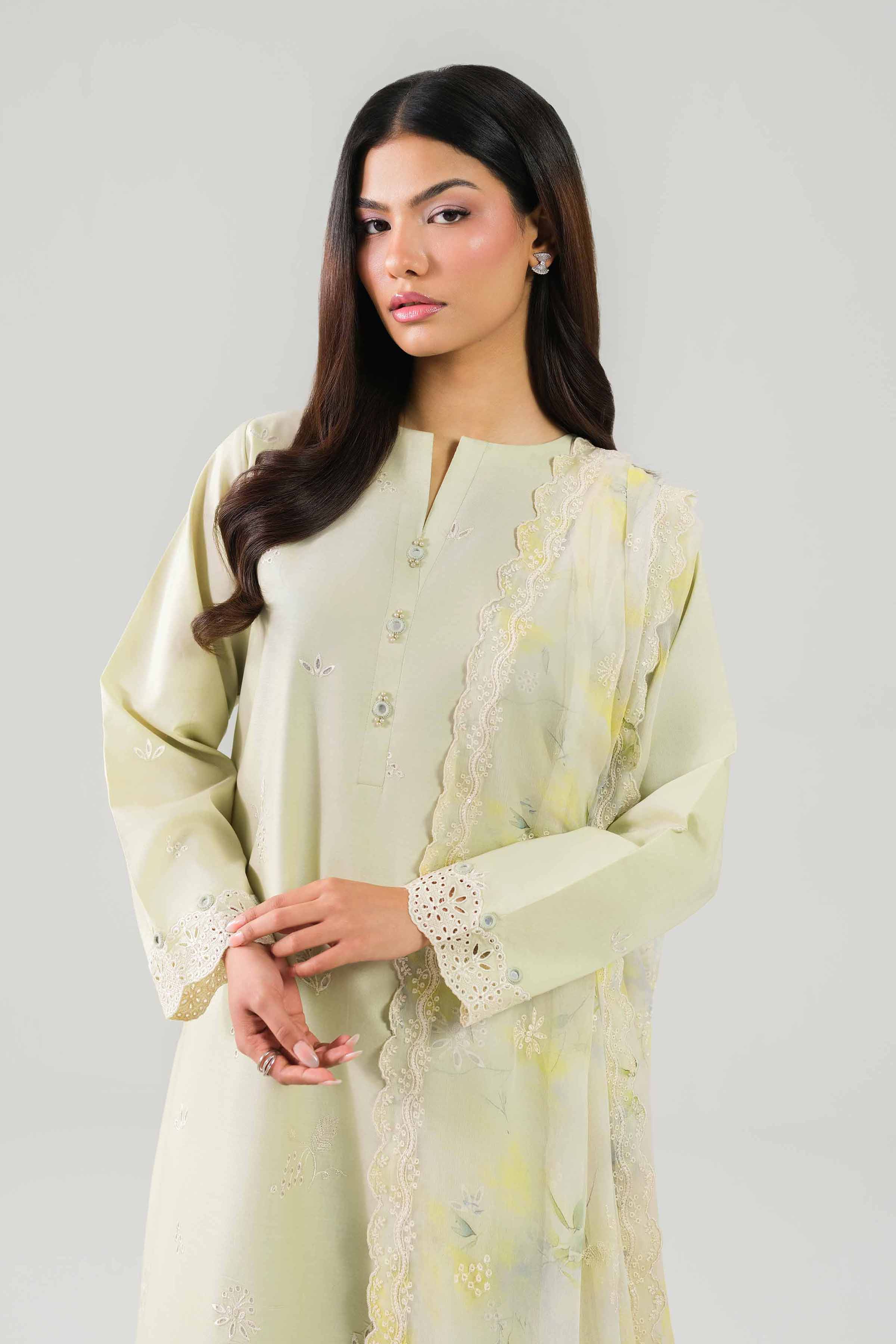 3 Piece - Digital Printed Embroidered Suit - 42601231 - Image 2