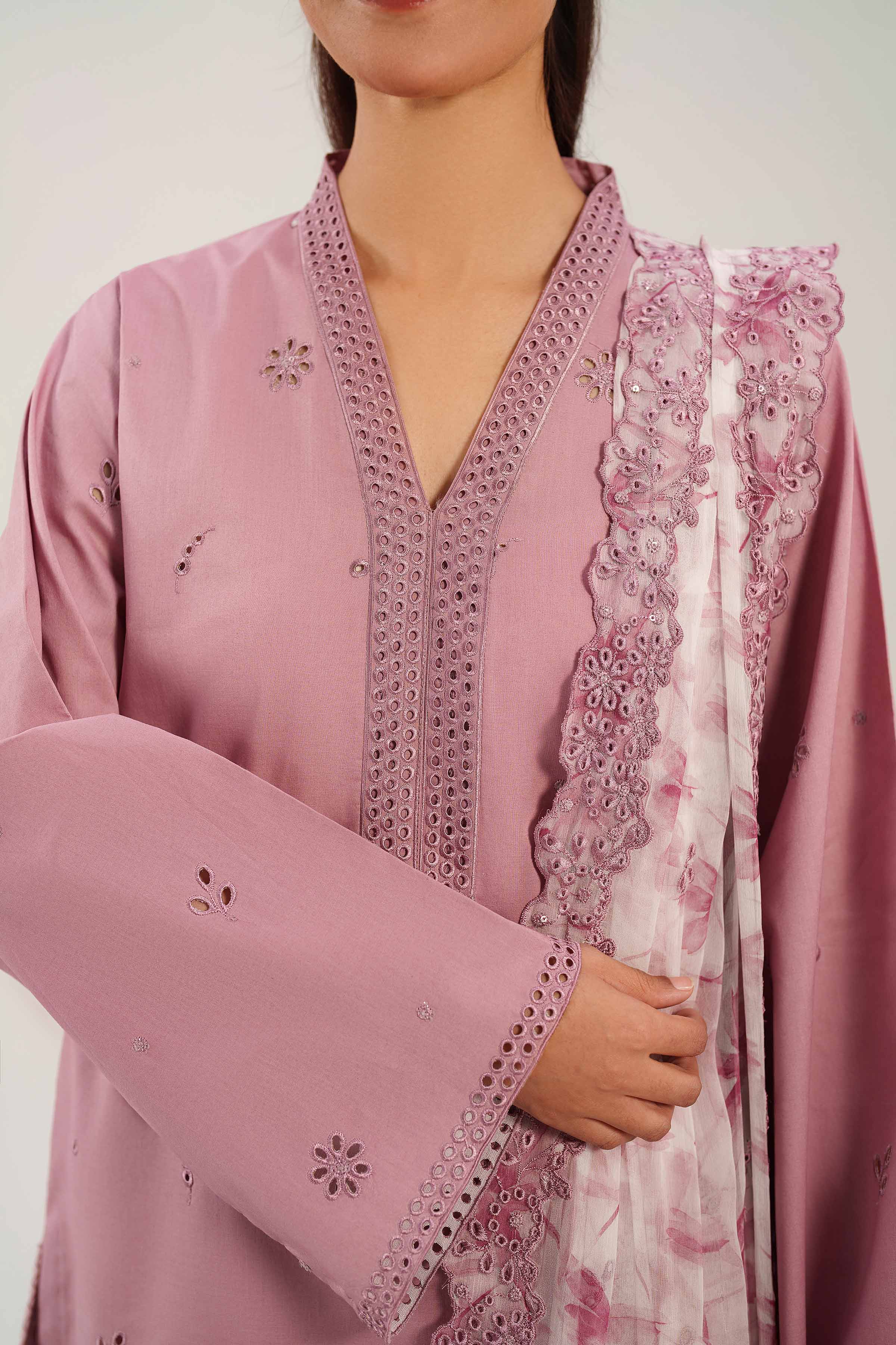 3 Piece - Digital Printed Embroidered Suit - 42601232 - Image 5