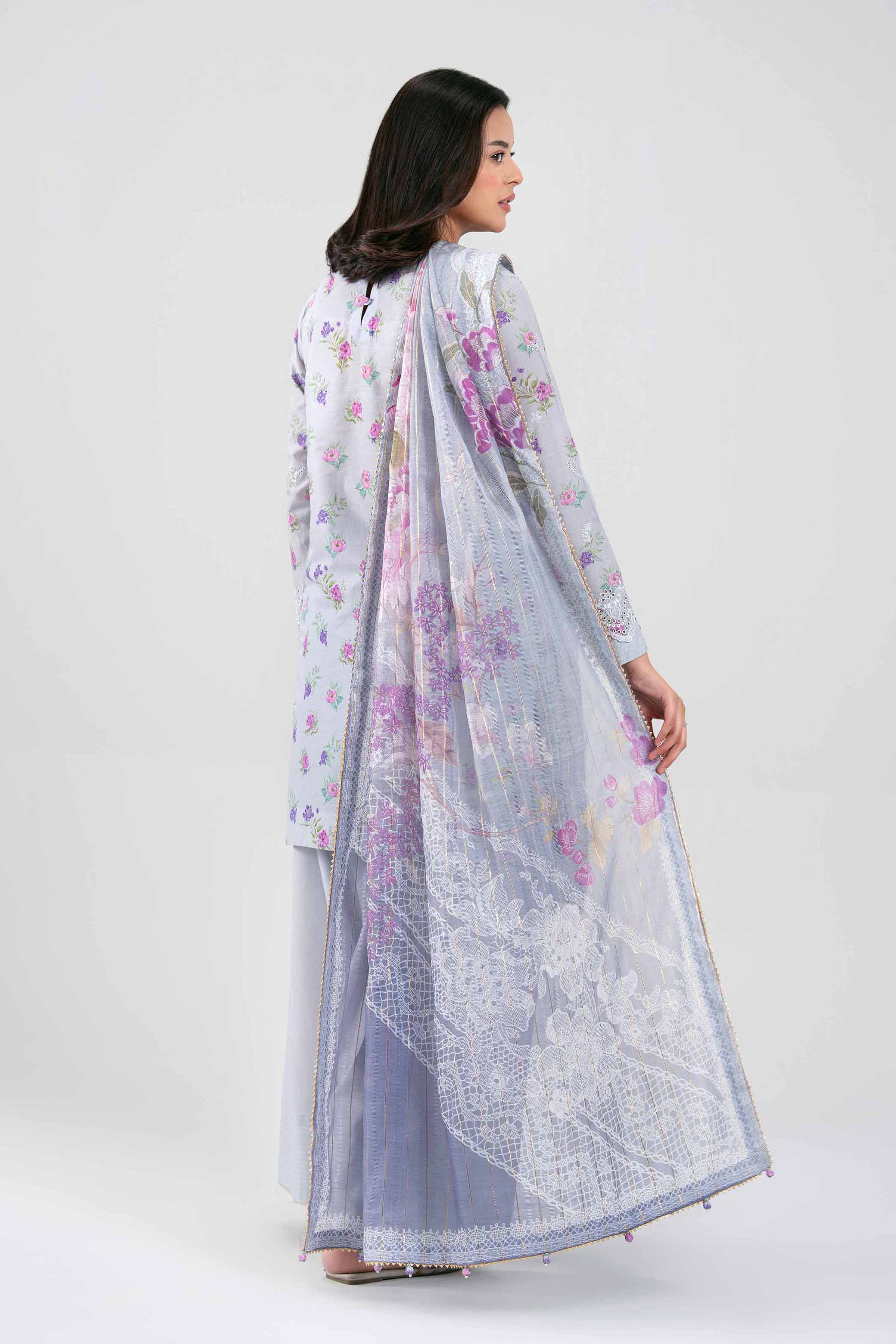 3 Piece - Digital Printed Embroidered Suit - 42601240 - Image 3
