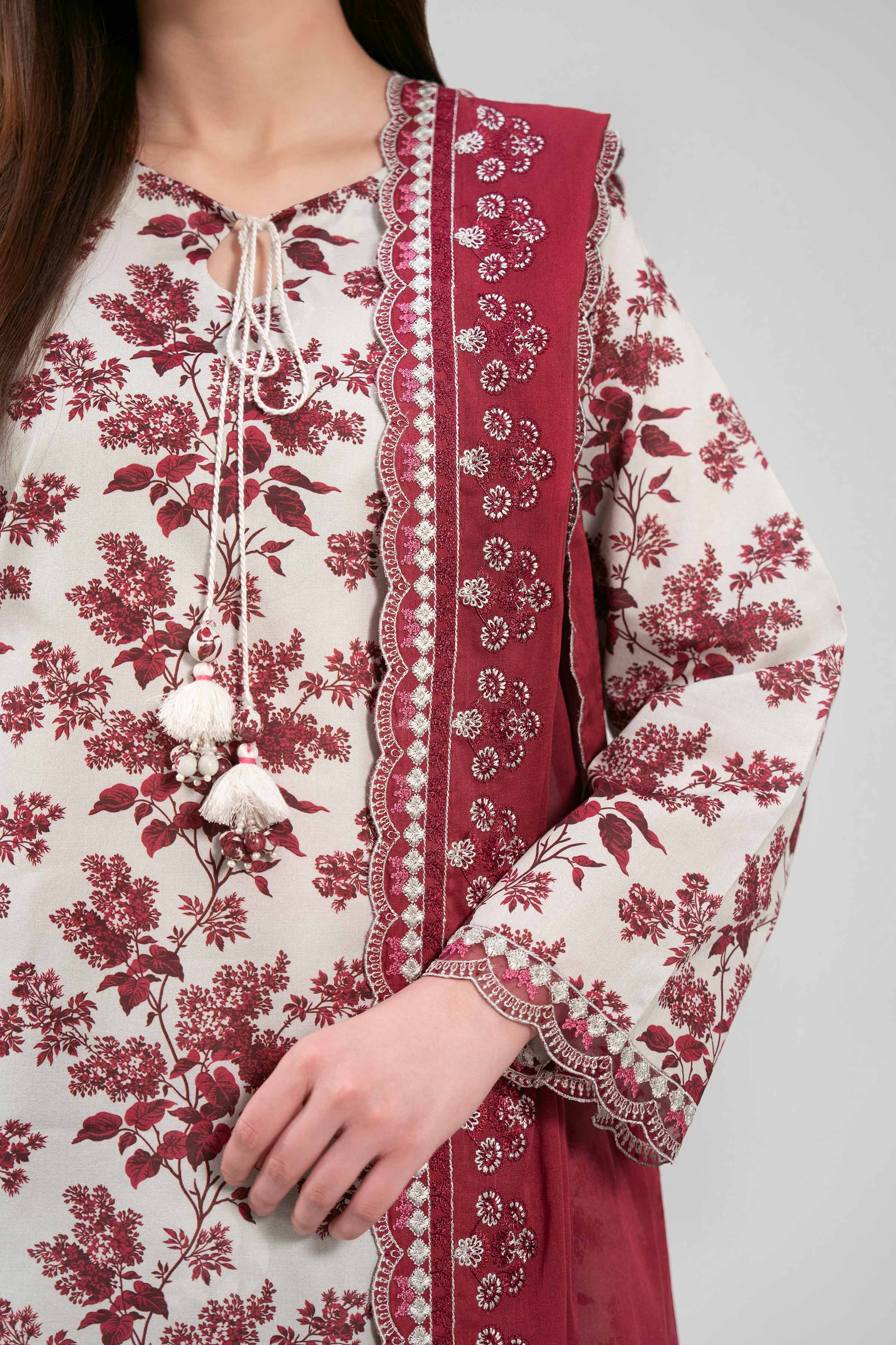 3 Piece - Printed Embroidered Suit - 42601263 - Image 4