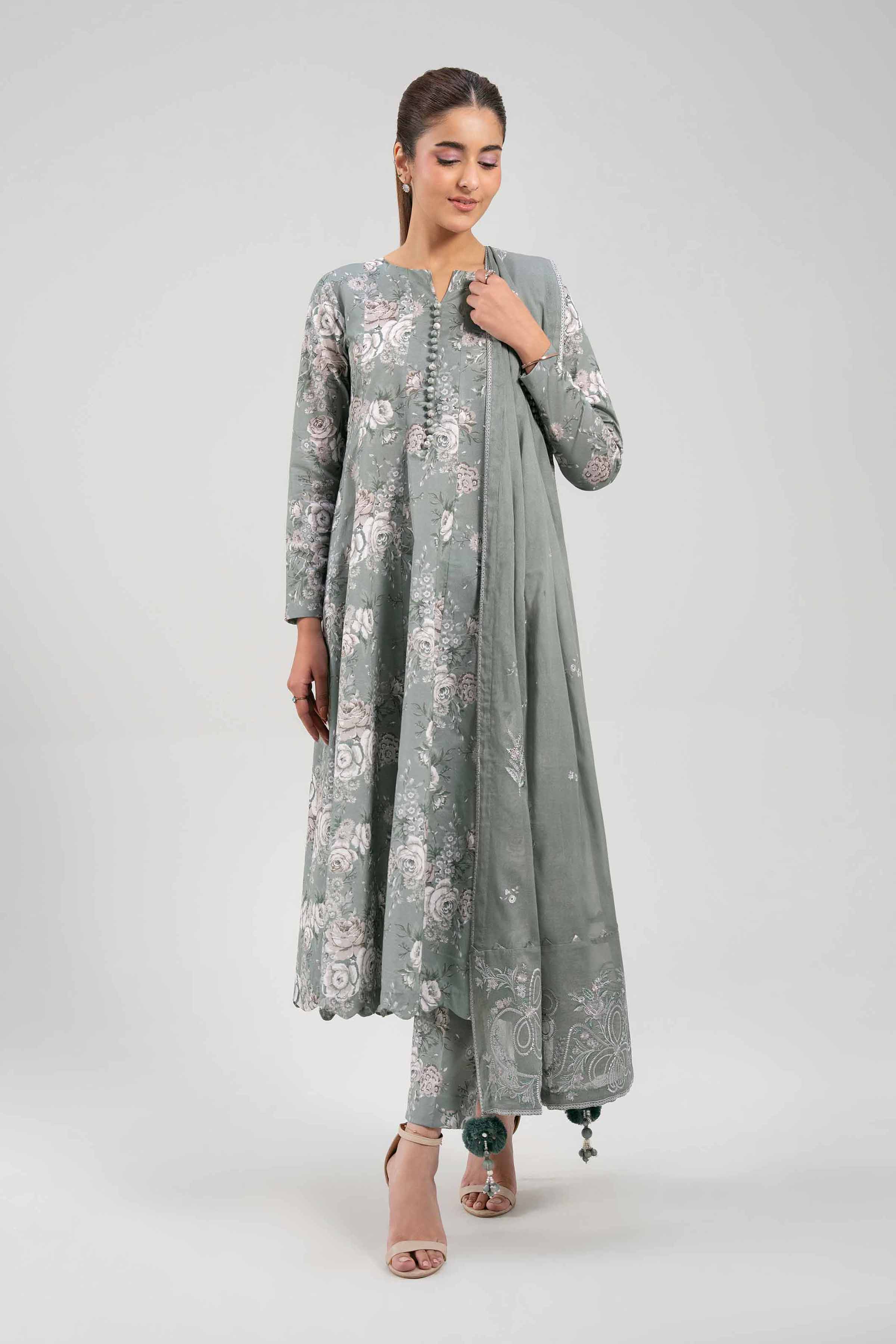 3 Piece - Printed Embroidered Suit - 42601266 - Image 4