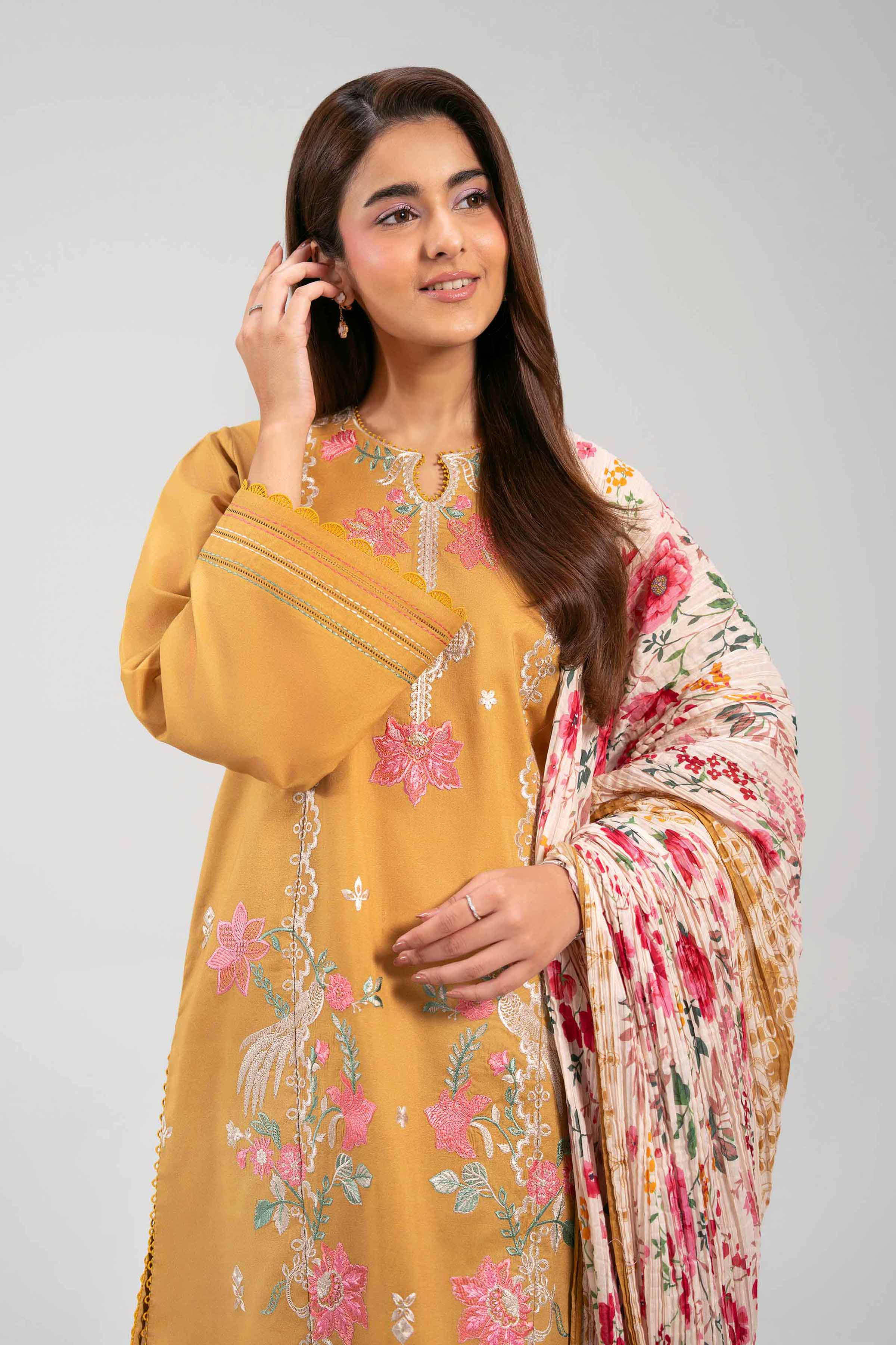 3 Piece - Printed Embroidered Suit - 42601271 - Image 2
