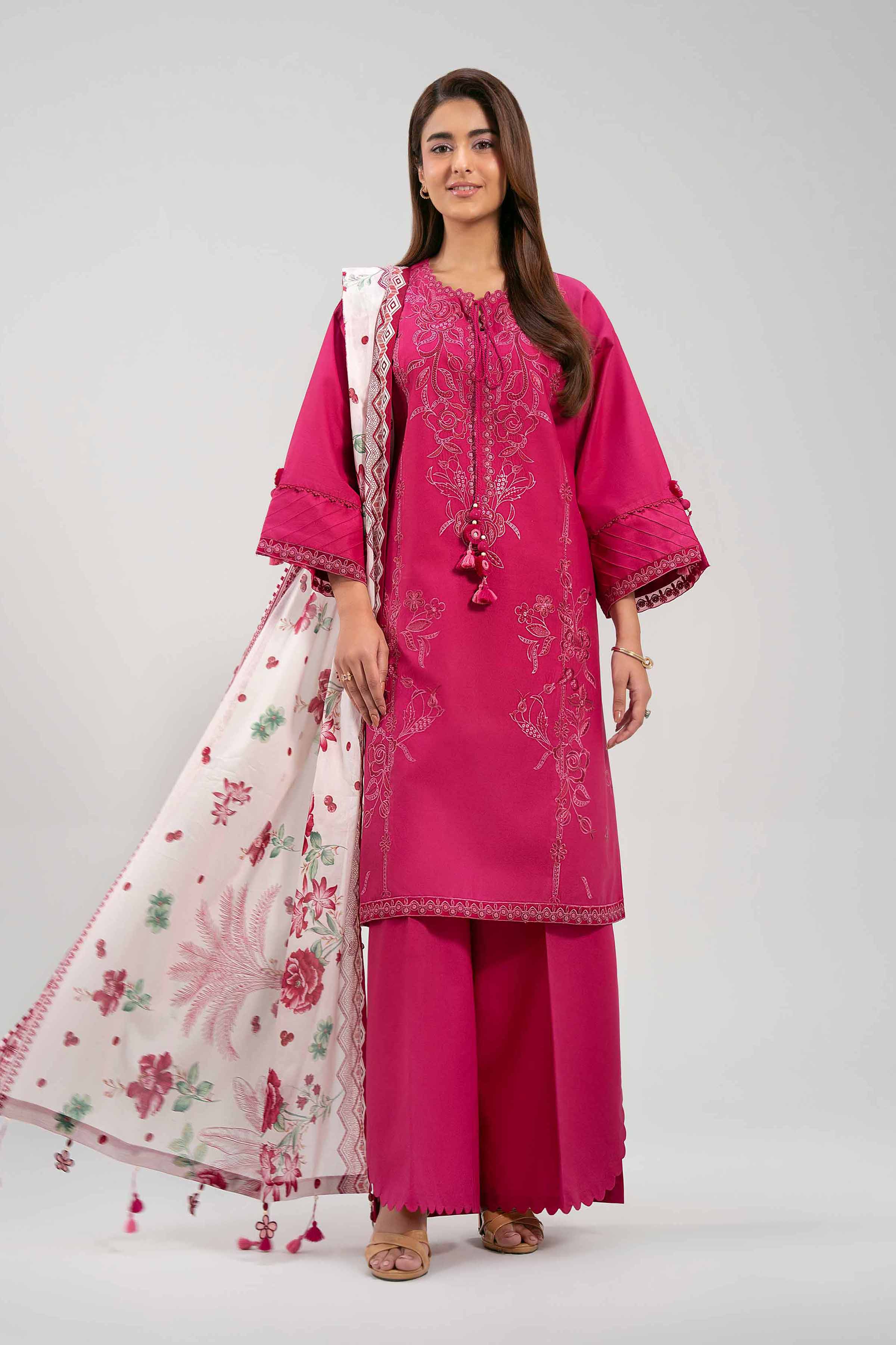 3 Piece - Printed Embroidered Suit - 42601273 - Image 2