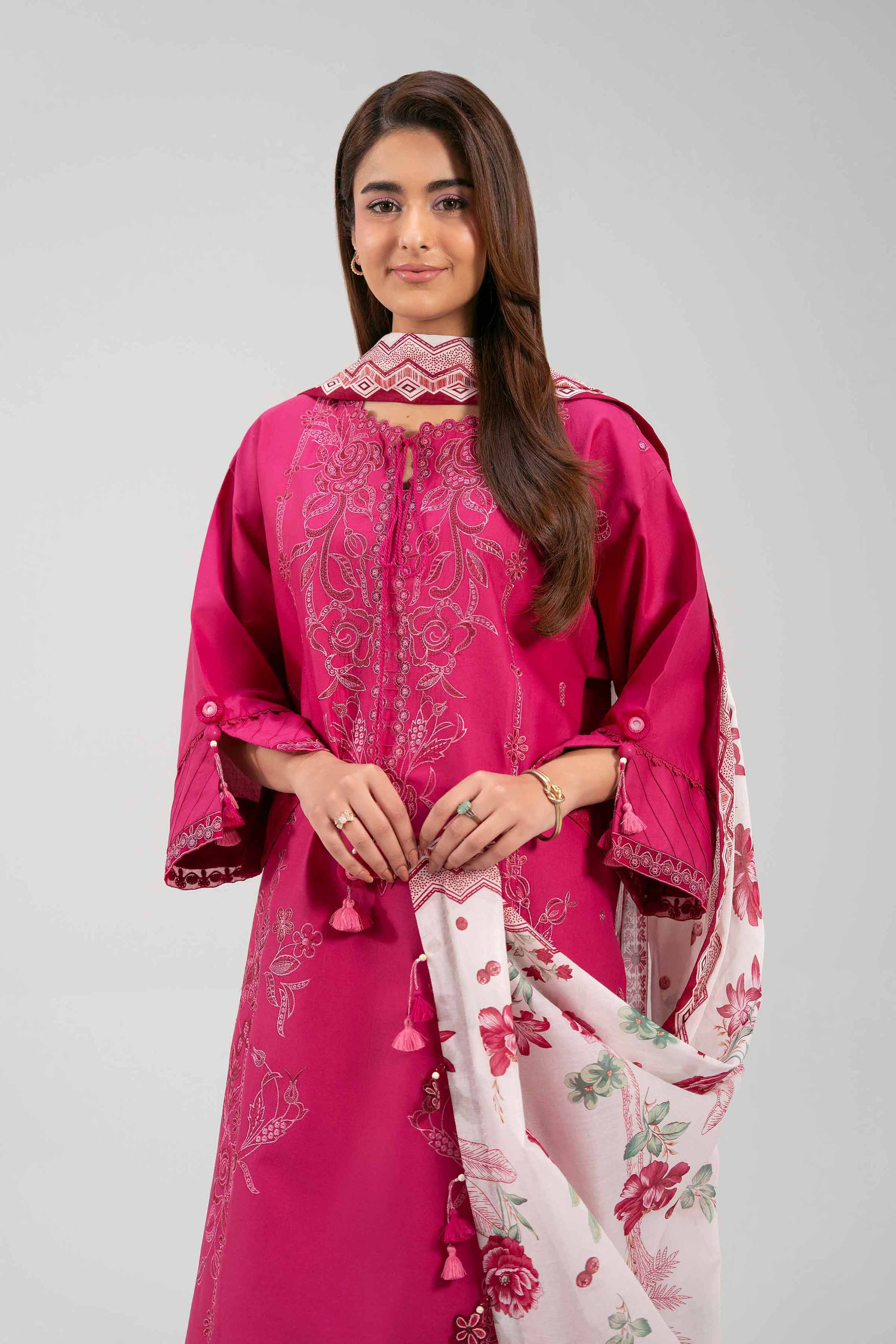 3 Piece - Printed Embroidered Suit - 42601273 - Image 4