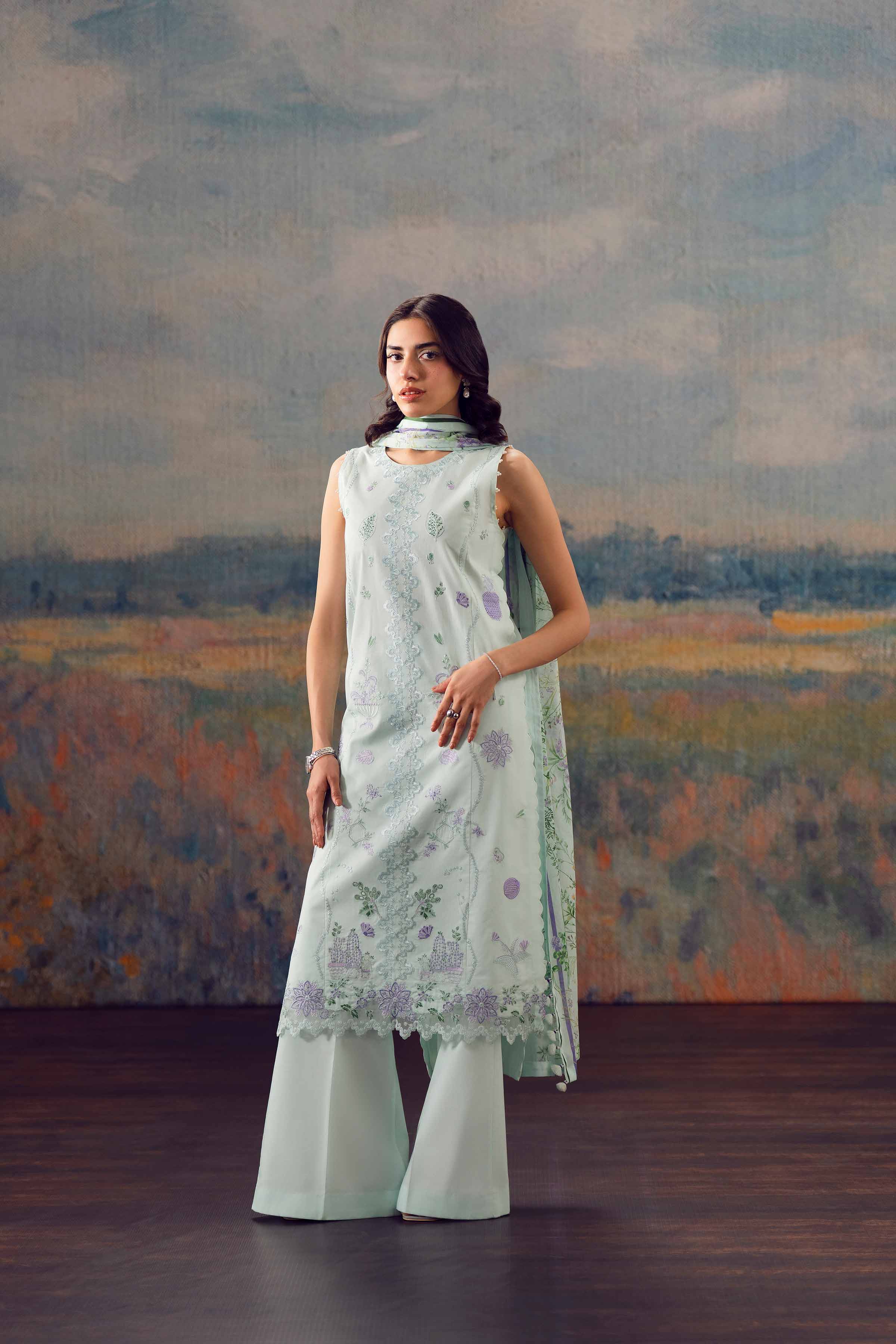 3 Piece - Printed Embroidered Suit - 42601280 - Image 4