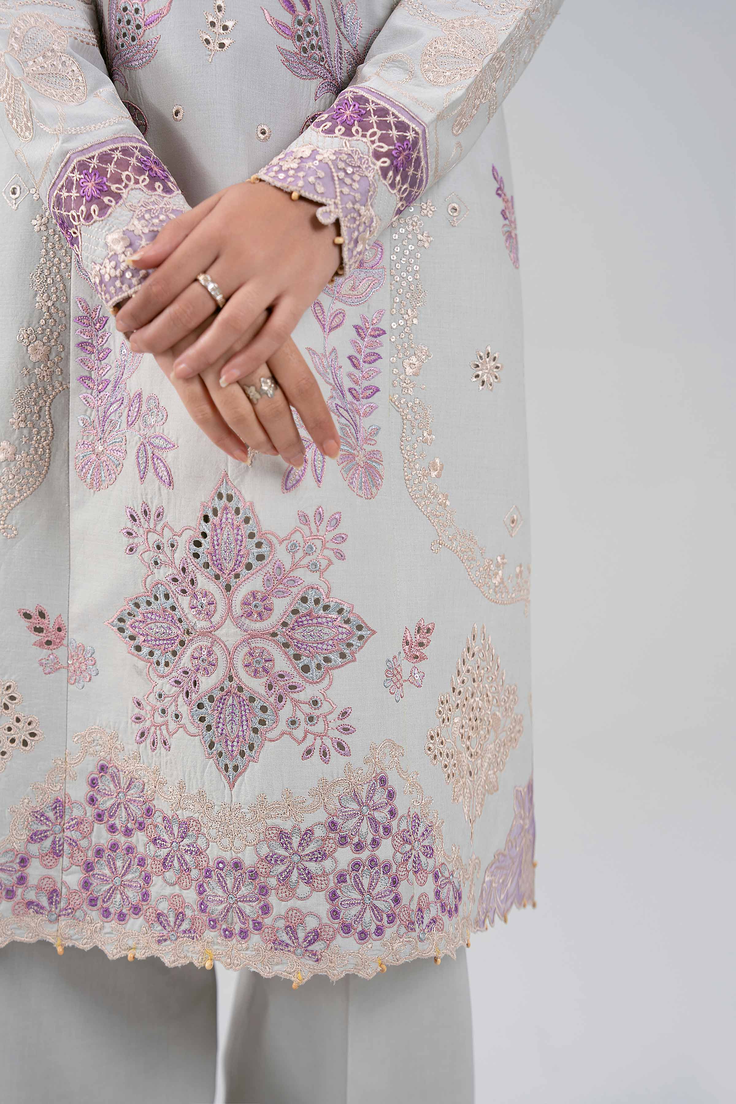 3 Piece - Digital Printed Embroidered Suit - 42601284 - Image 6