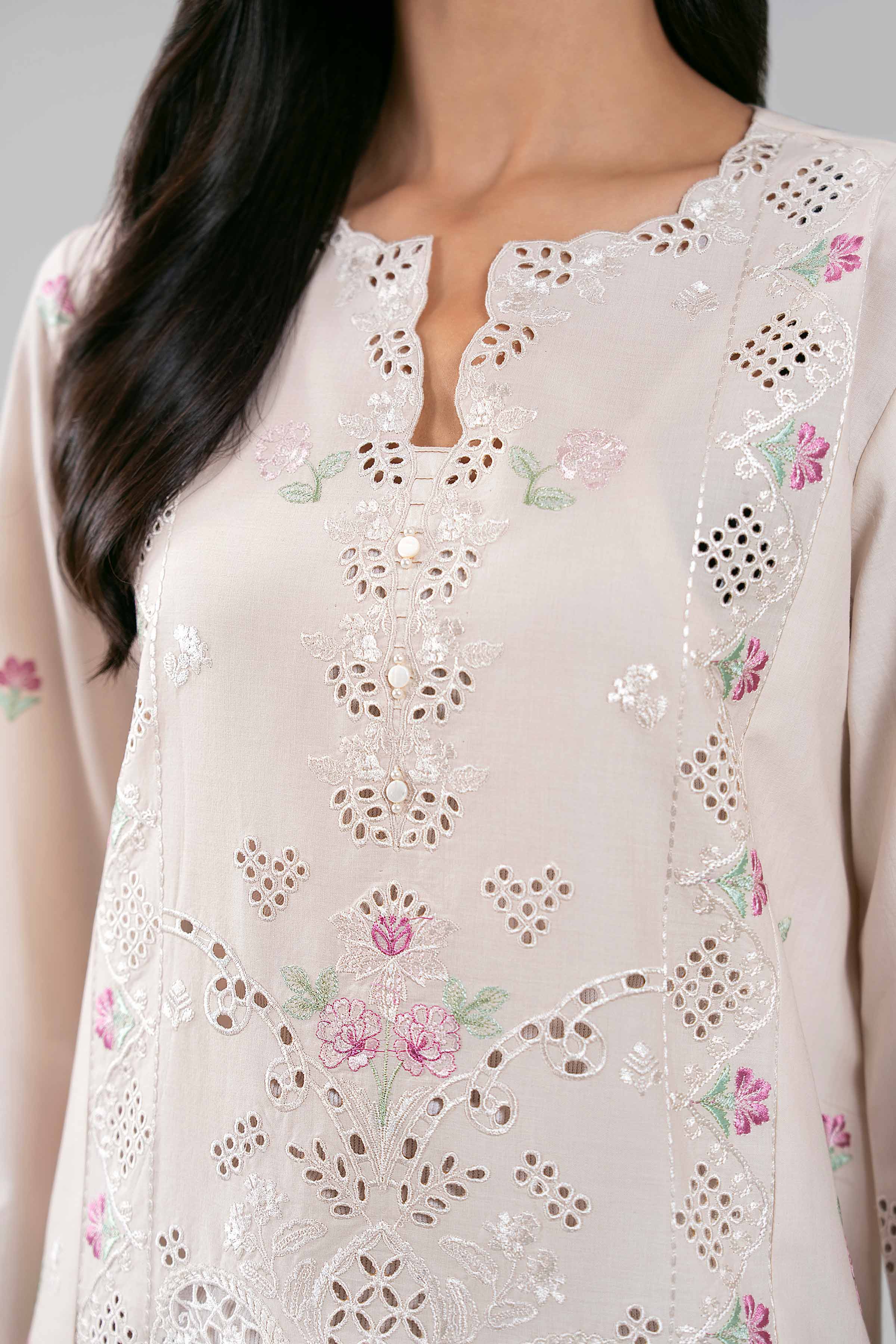 3 Piece - Digital Printed Embroidered Suit - 42601287 - Image 4