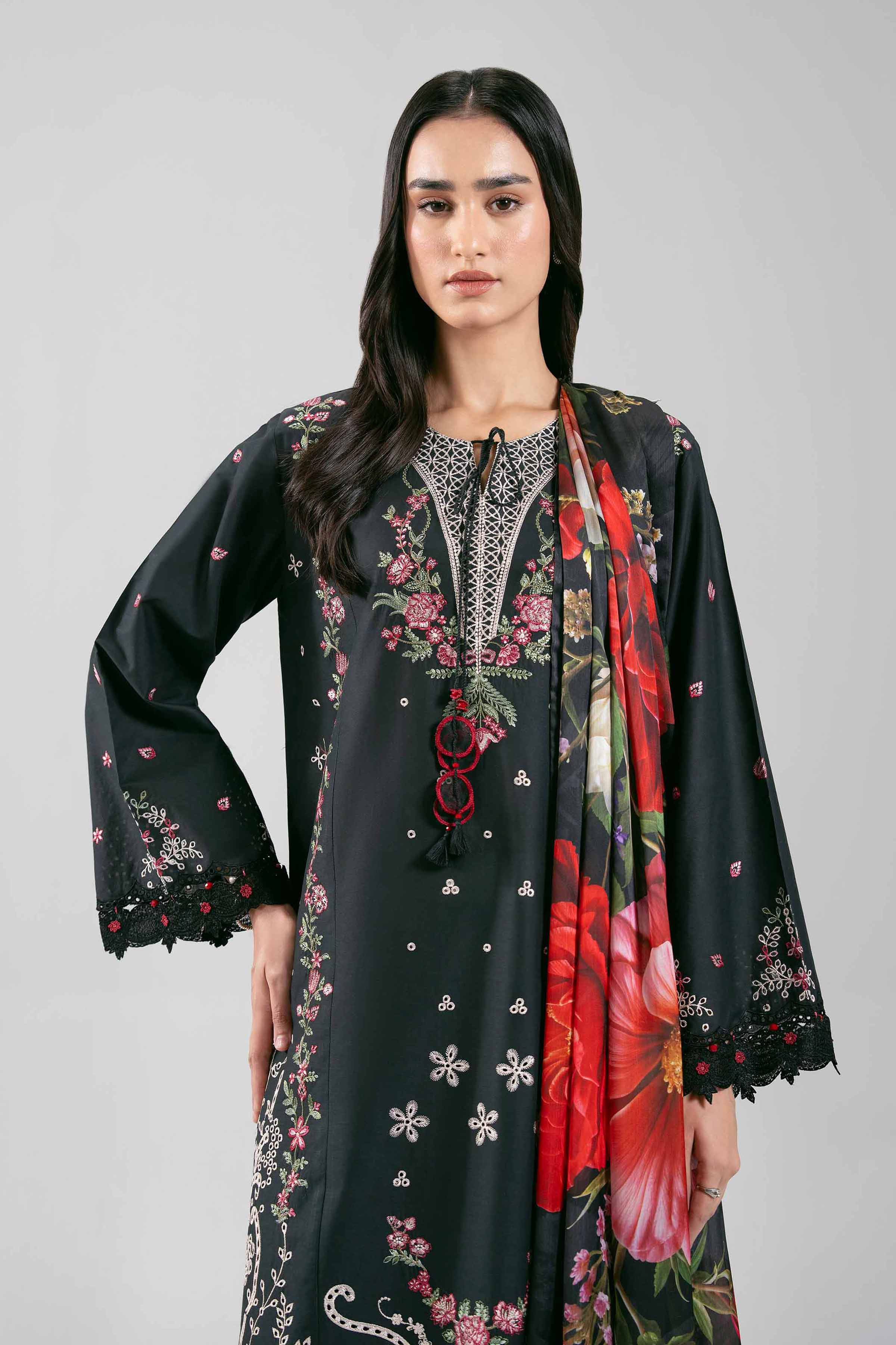 3 Piece - Digital Printed Embroidered Suit - 42601308 - Image 2