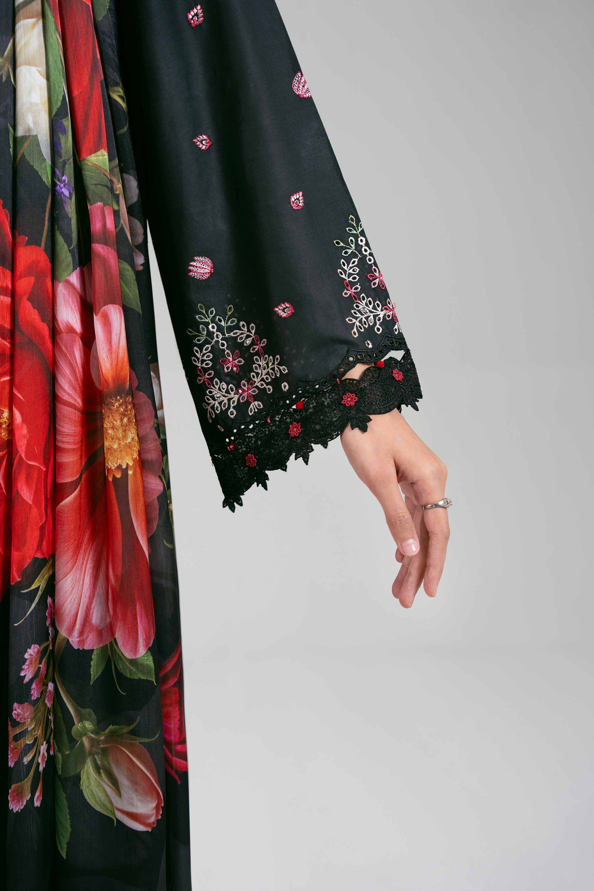 3 Piece - Digital Printed Embroidered Suit - 42601308 - Image 5