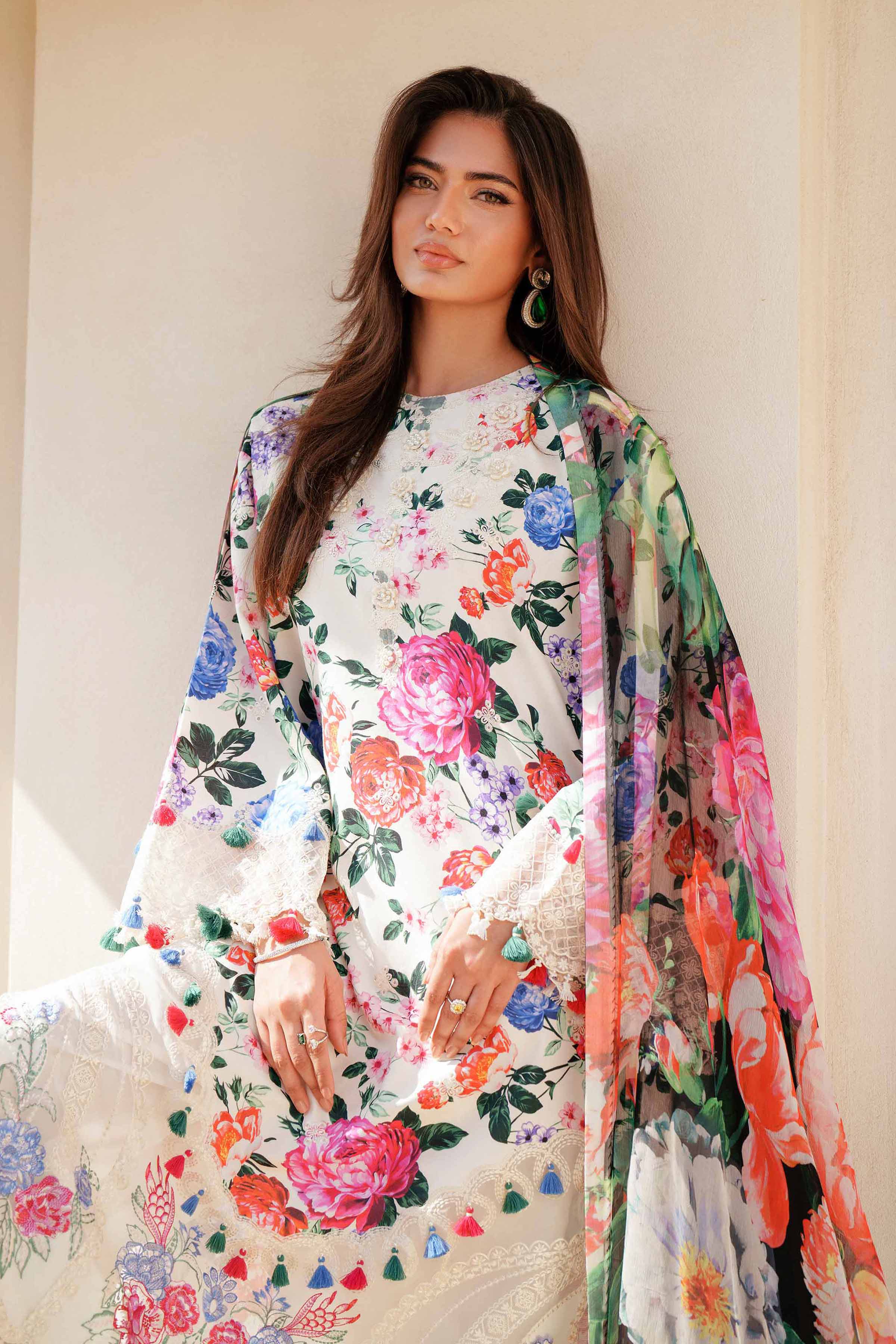 3 Piece - Digital Printed Embroidered Suit - 42601331 - Image 2
