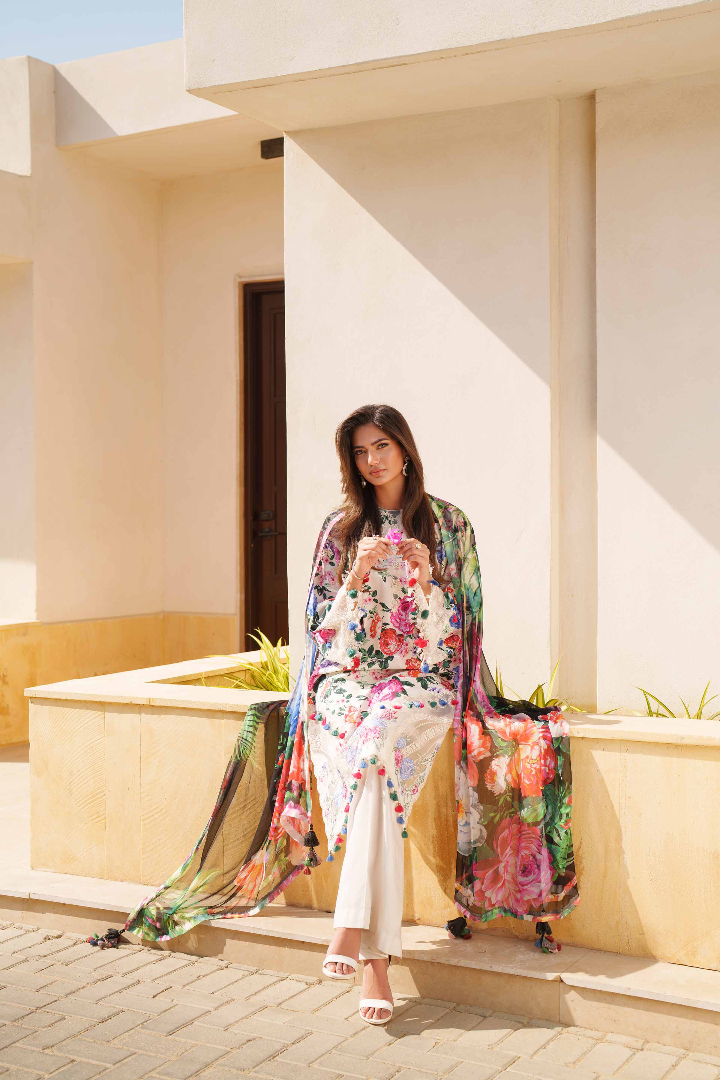 3 Piece - Digital Printed Embroidered Suit - 42601331 - Image 5