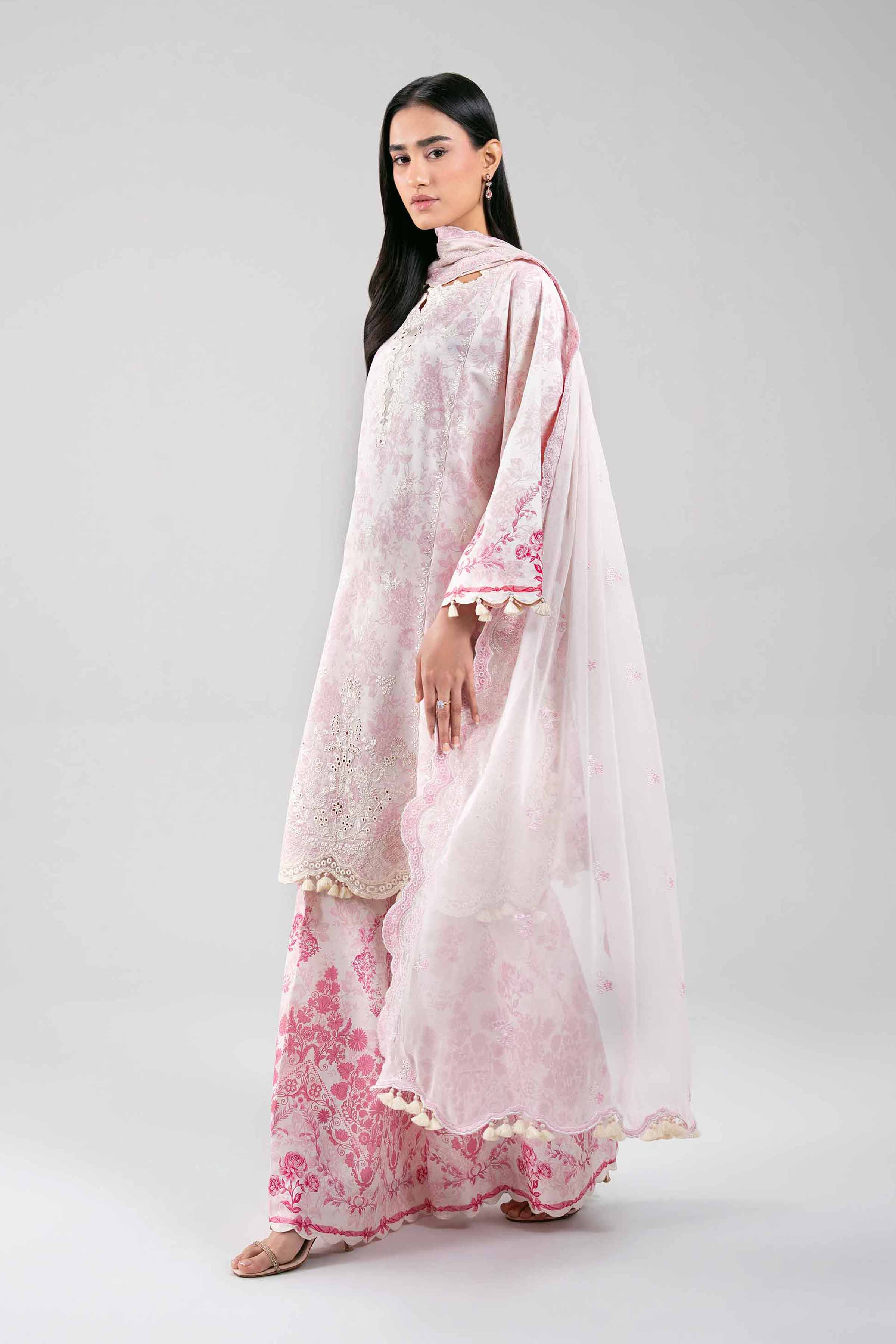 3 Piece - Digital Printed Embroidered Suit - 42601384 - Image 6