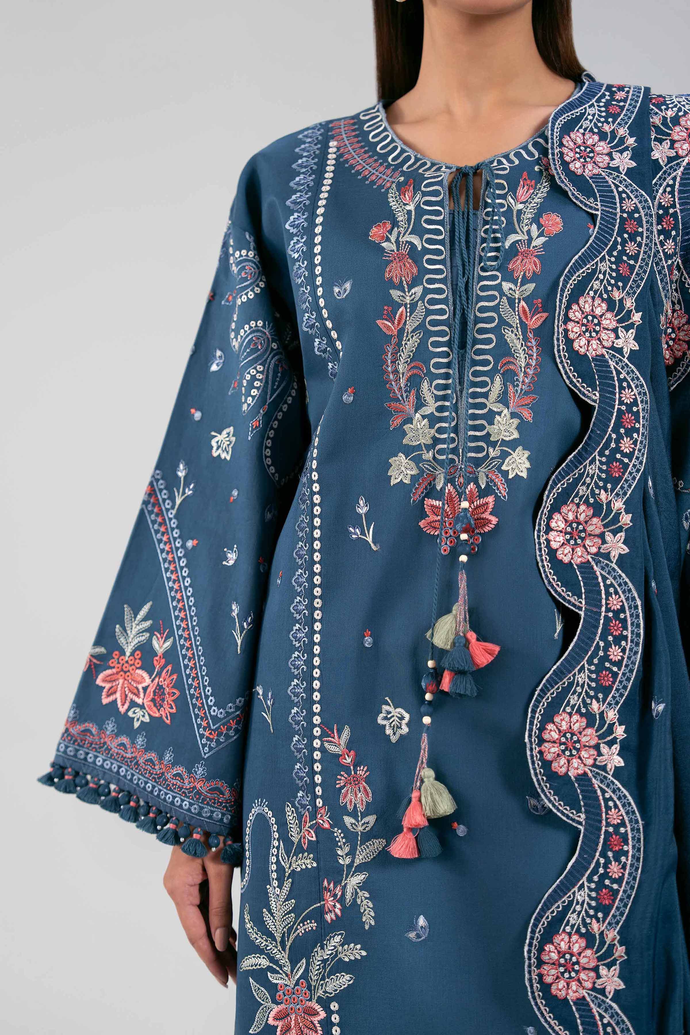 3 Piece - Digital Printed Embroidered Suit - 42601403 - Image 4