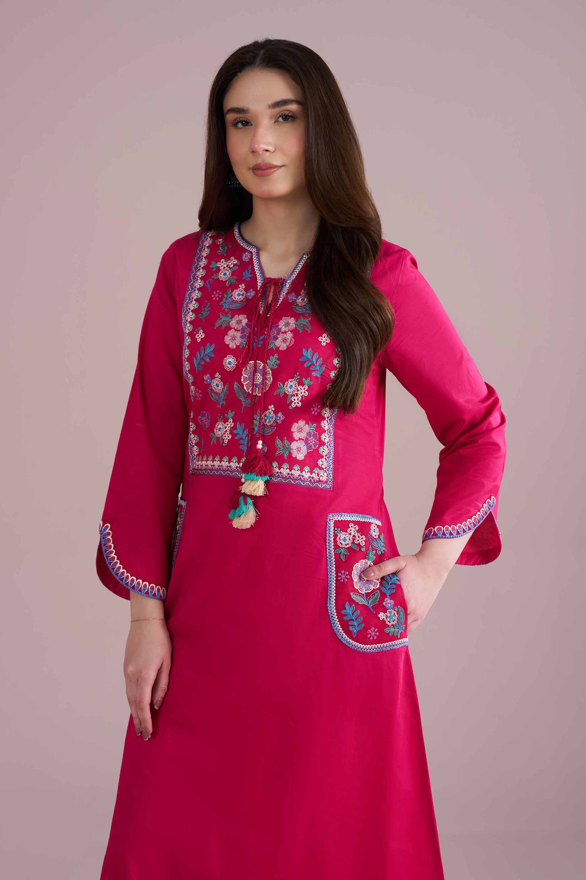 Embroidered Dress - FE26-62 - Image 6