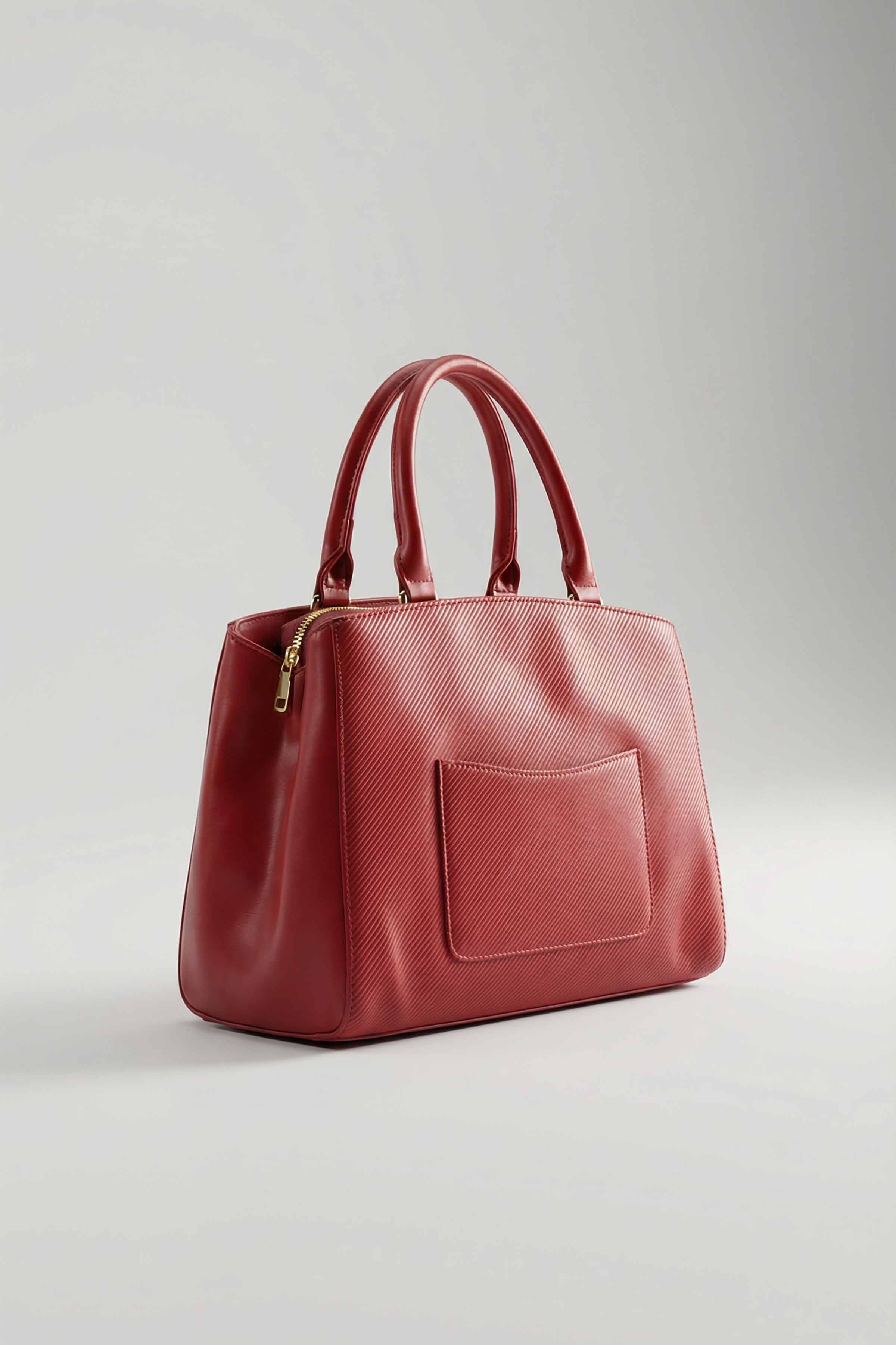 Wine Red Hand Bag-445672101 - Image 6