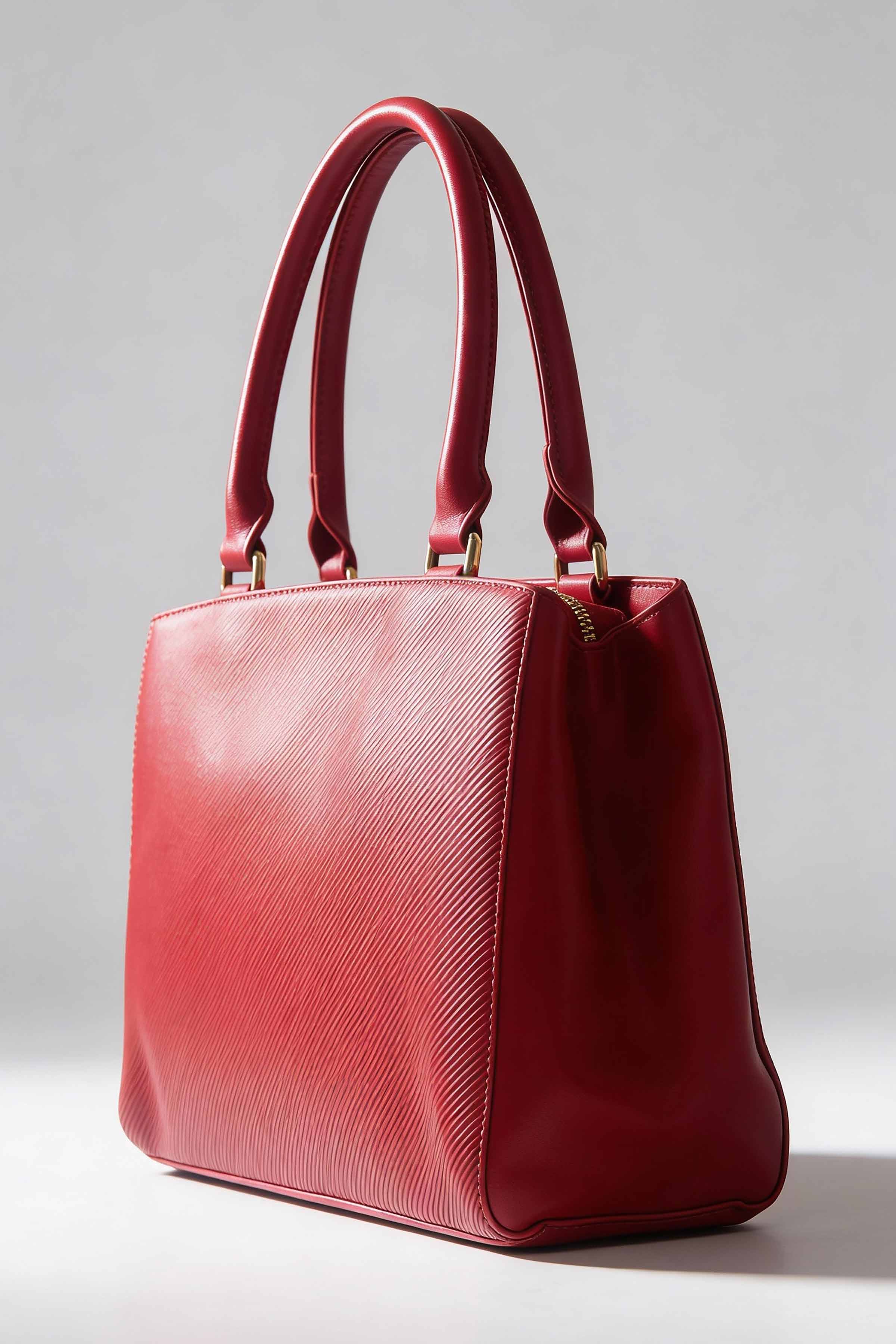 Wine Red Hand Bag-445672101 - Image 7