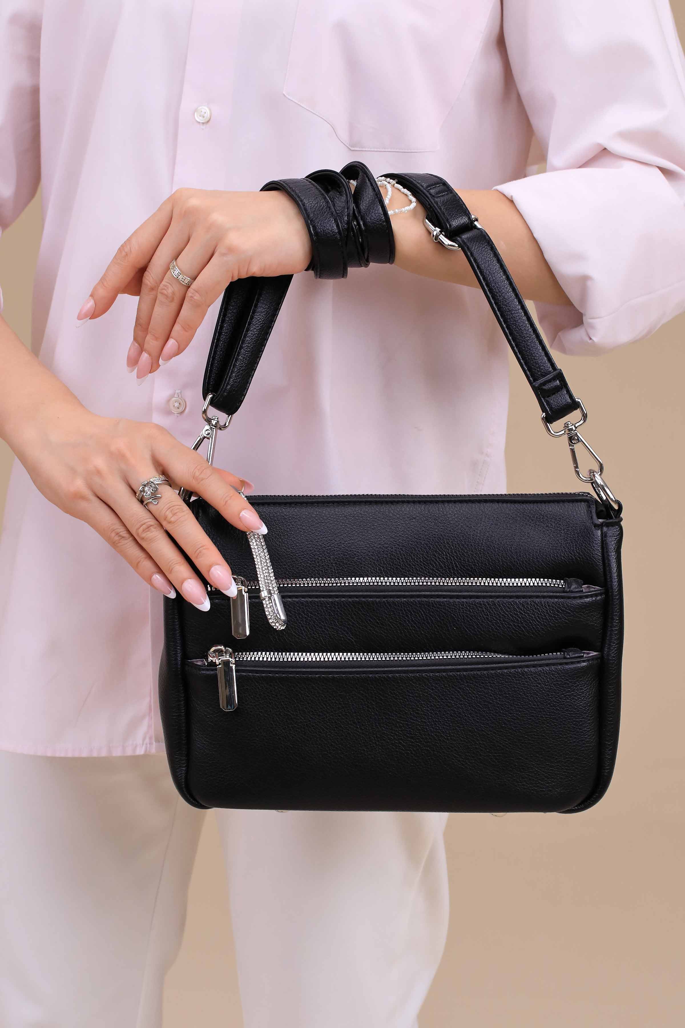 Black Shoulder Bag-445622103 - Image 5