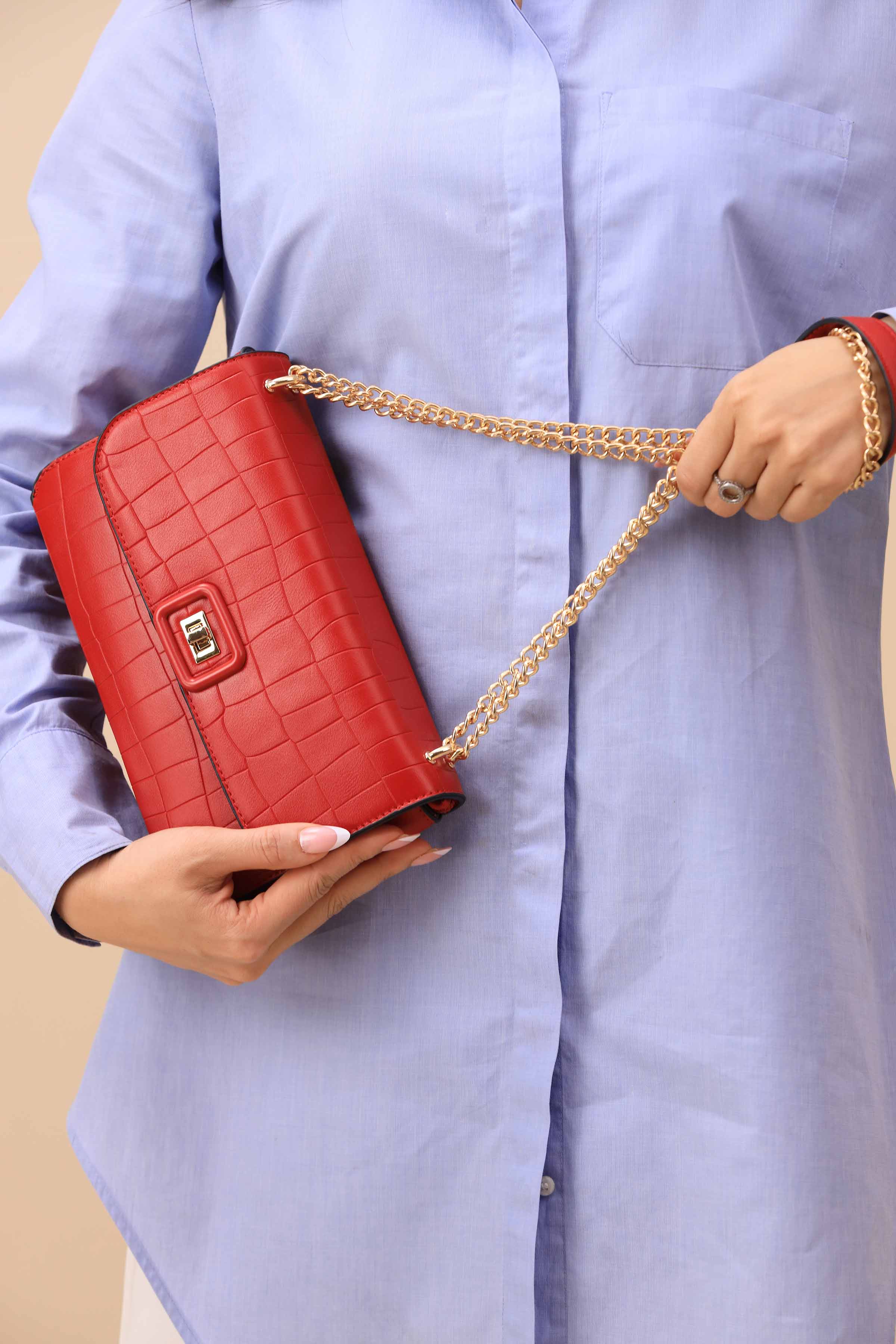Red Shoulder Bag-445992101 - Image 6