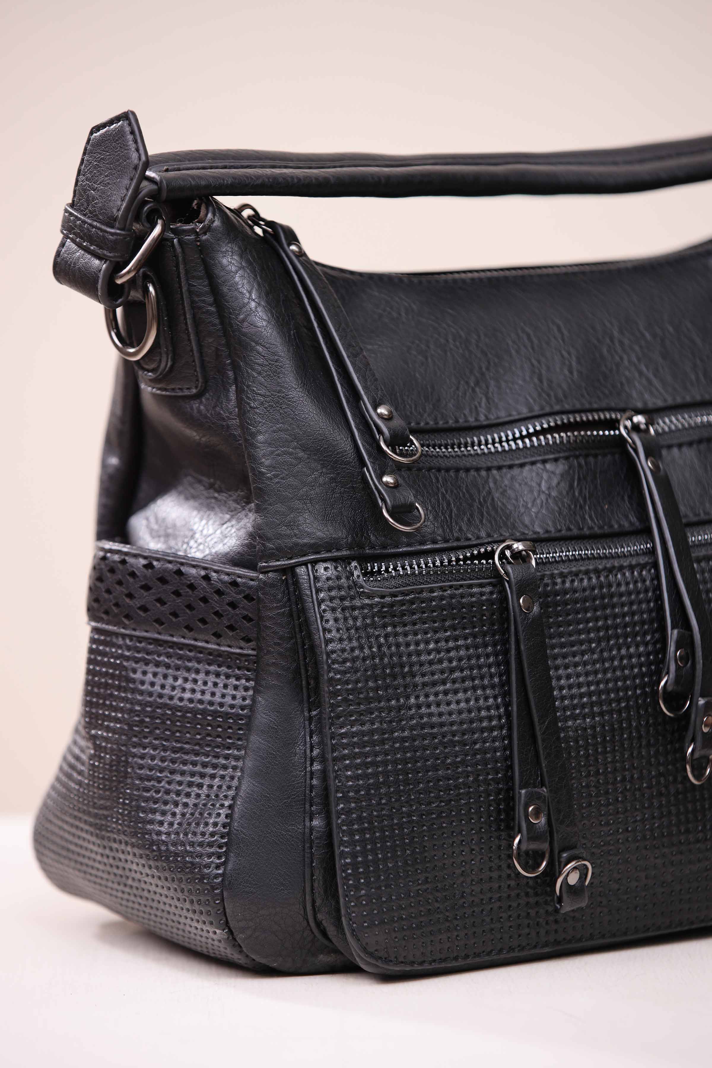 Black Hand Bag-444342103 - Image 3